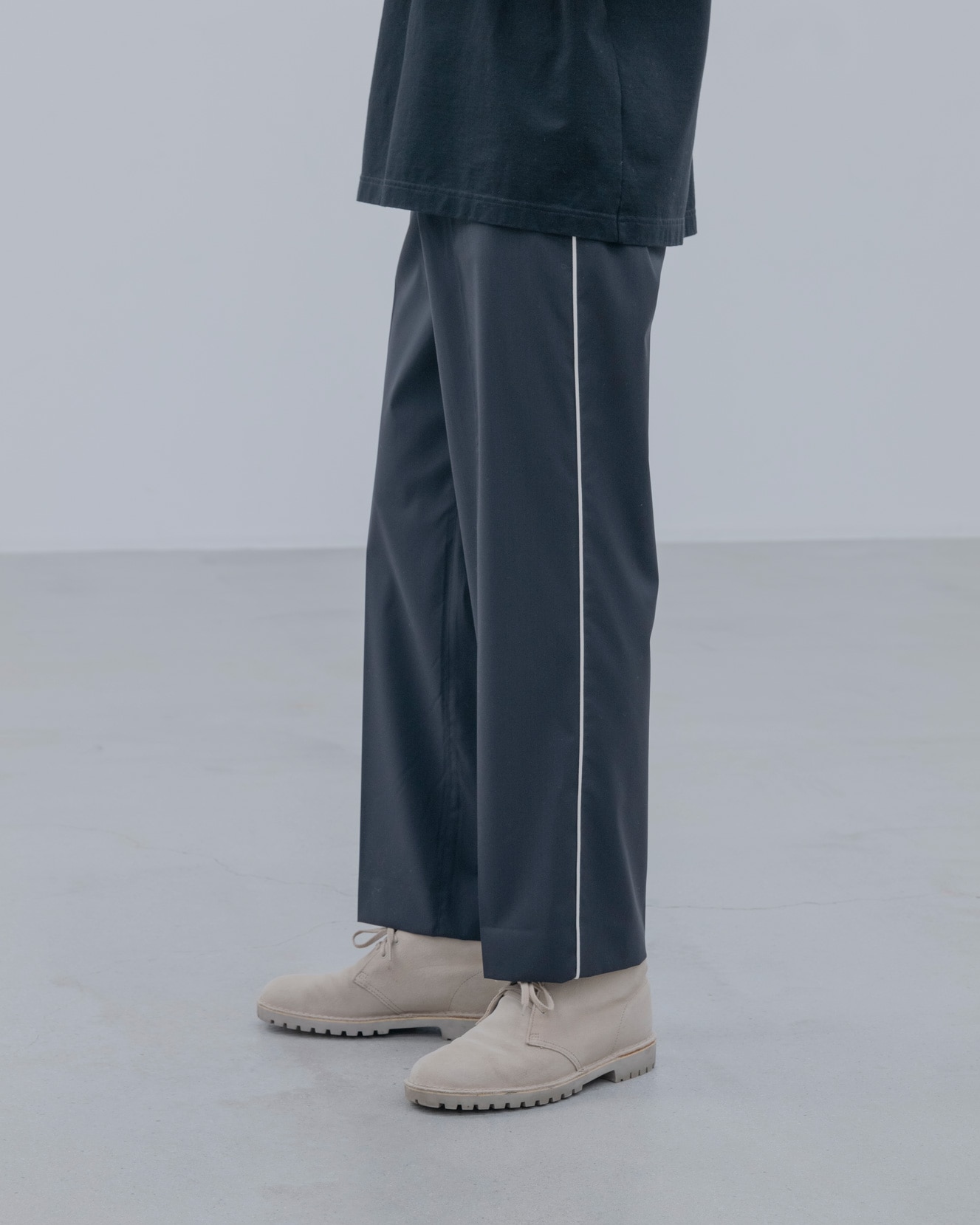 SOPH. | REFINED PIPING SLACKS(2 (M) GRAY):