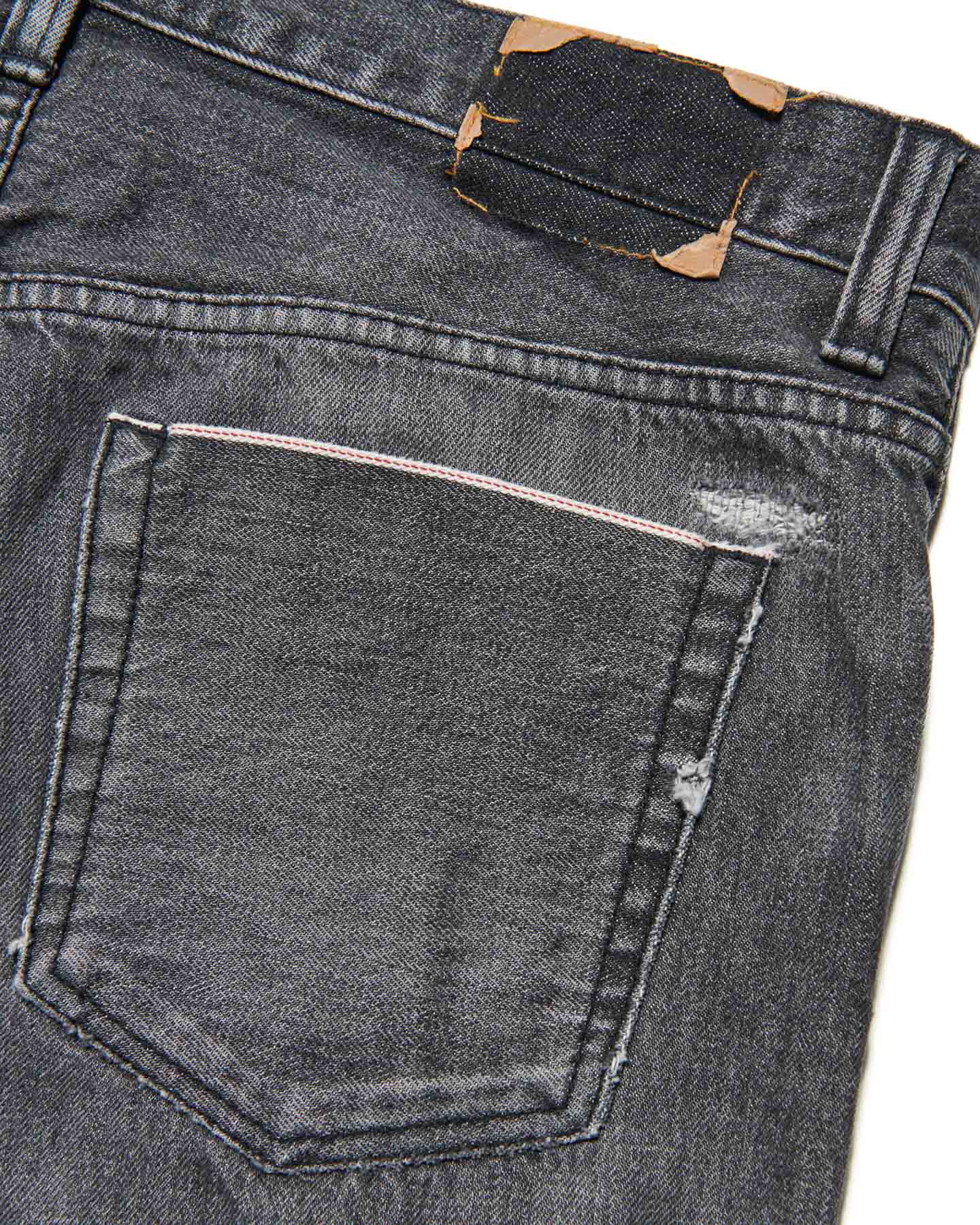 SOPH. | DAMAGED DENIM REGULAR-FIT JEANS(2 (M) BLACK):