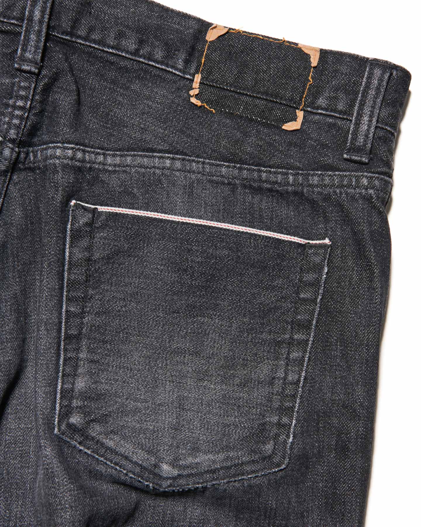 SOPH. | DAMAGED DENIM TAPERED-FIT JEANS(2 (M) BLACK):