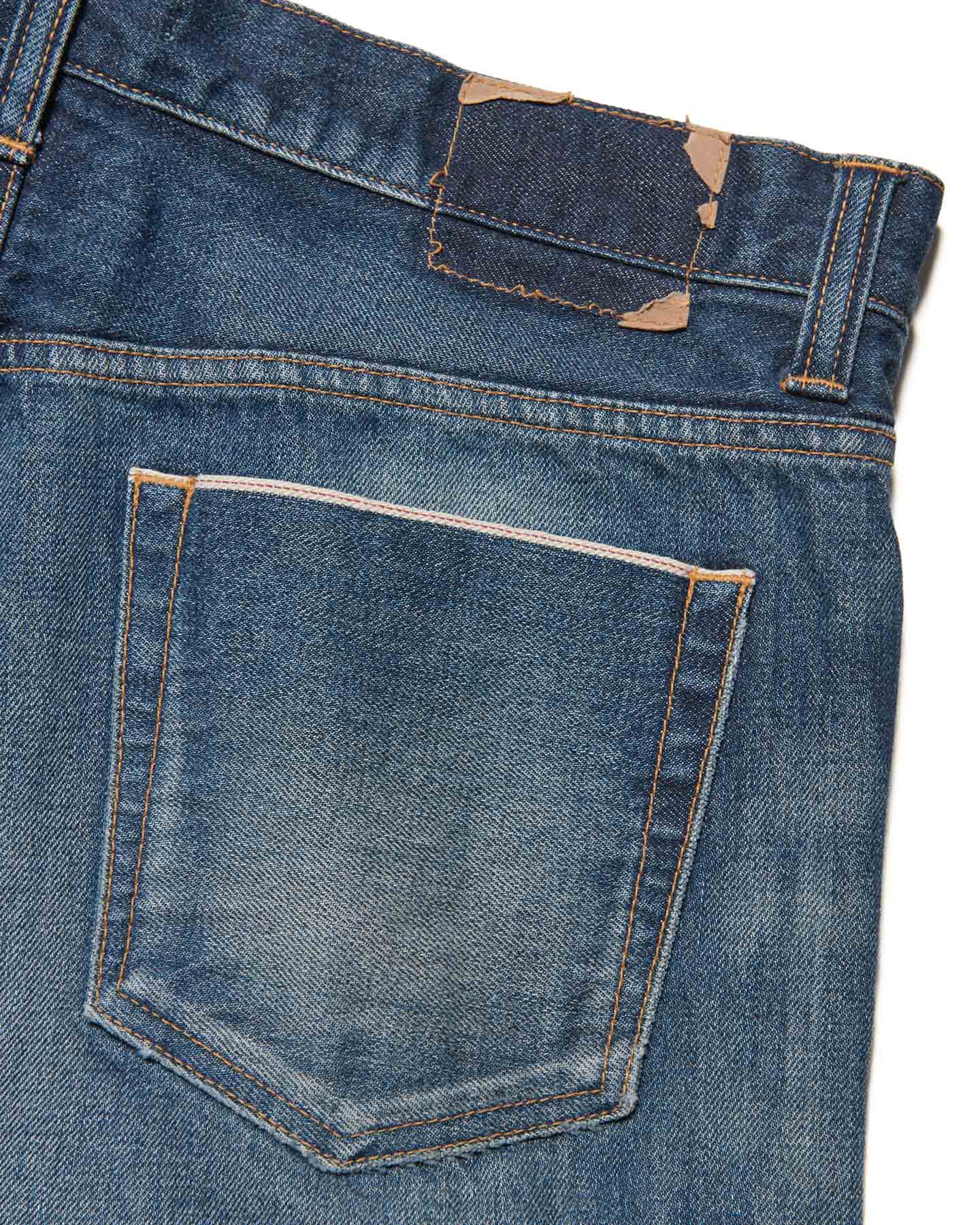 SOPH. | DAMAGED DENIM TAPERED-FIT JEANS(2 (M) INDIGO):