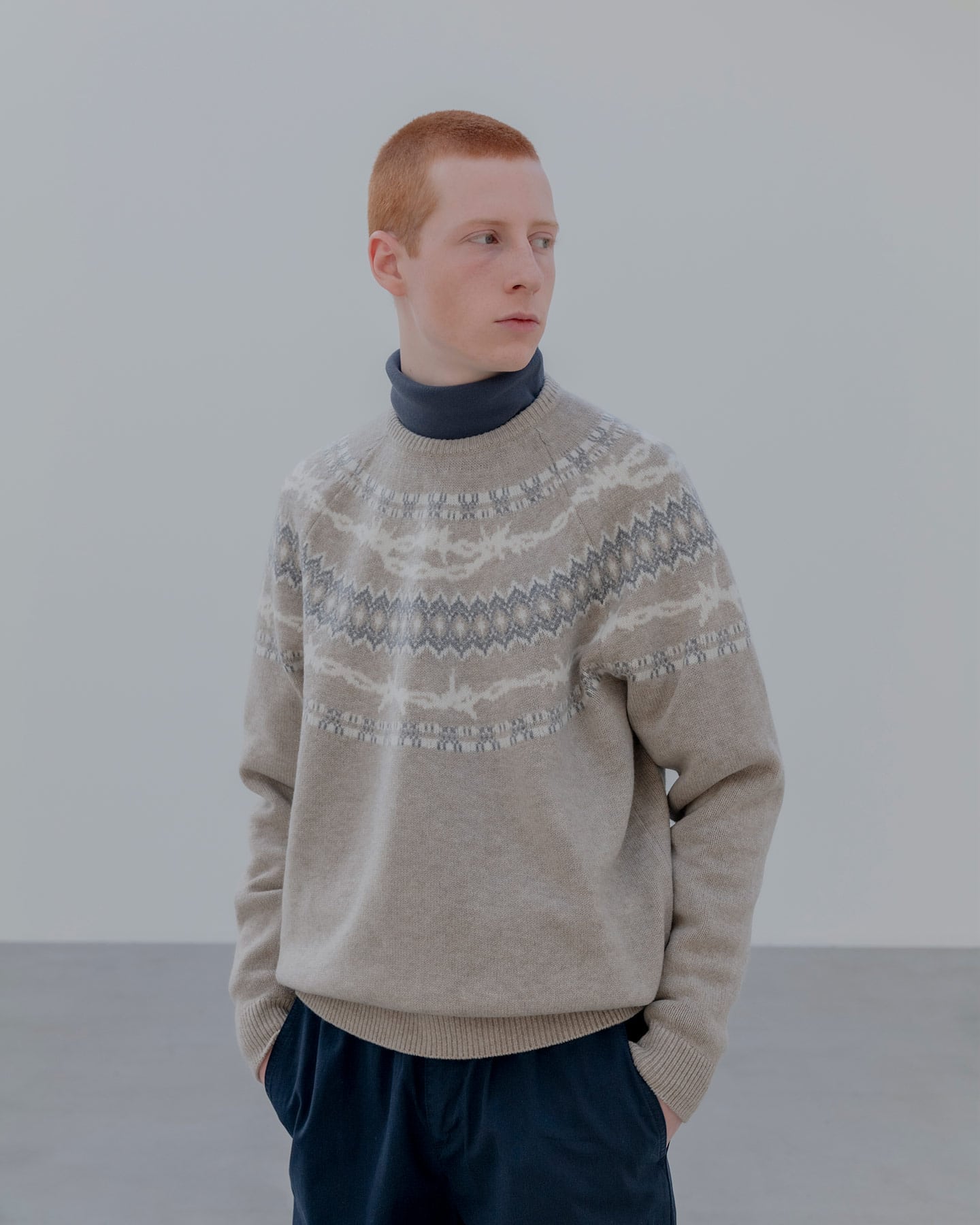 SOPH. | ENTANGLED NORDIC SWEATER(2 (M) BEIGE):