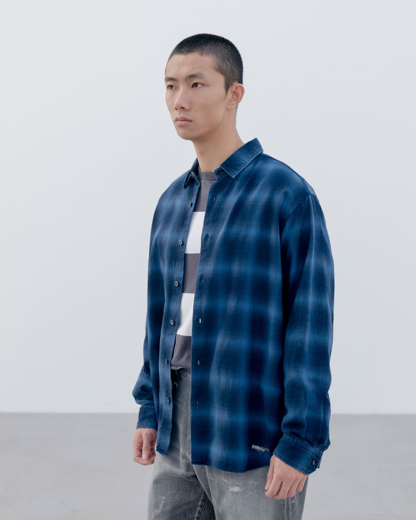 SOPH. | ROPE INDIGO RELAX-FIT SHIRT(2 (M) INDIGO):