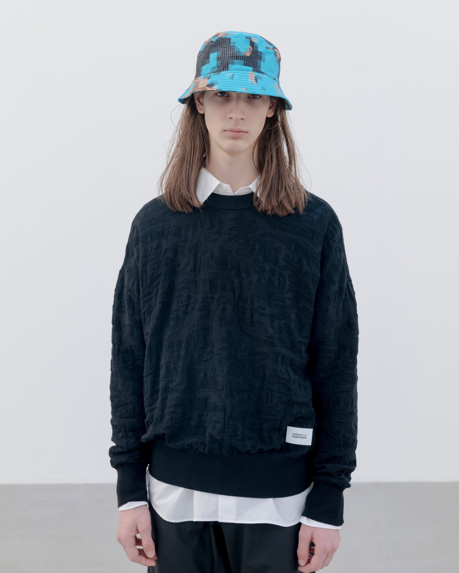 SOPH. | JACQUARD KNIT(2 (M) BLACK):