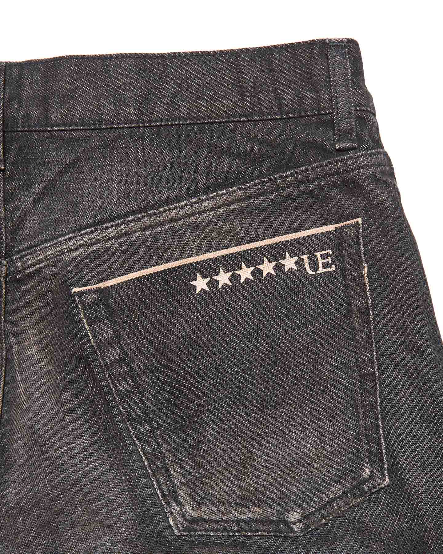 SOPH. | DAMAGED DENIM REGULAR-FIT JEANS(2 (M) BLACK):
