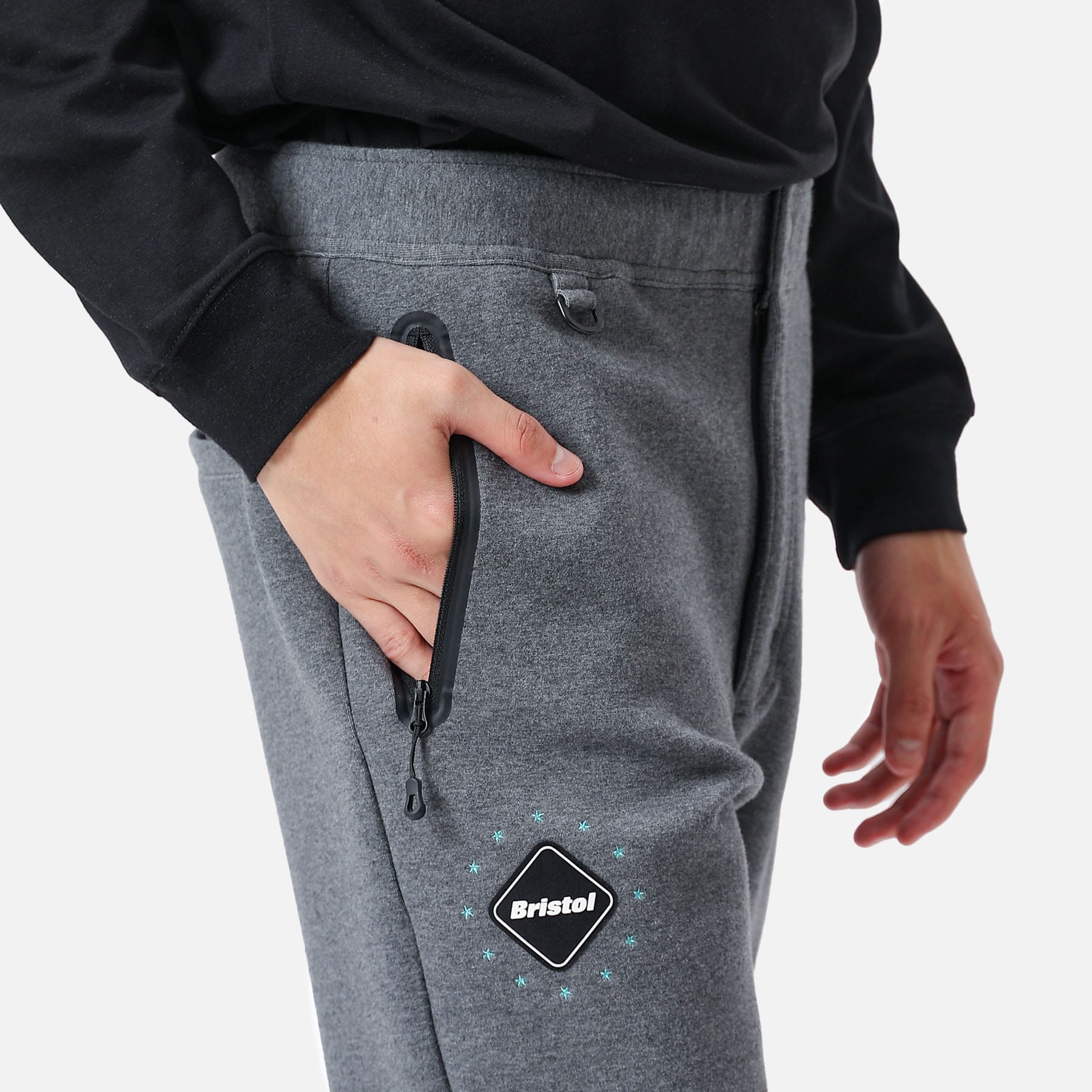 S FCRB 23AW TECH SWEAT TRAINING PANTS 黒-