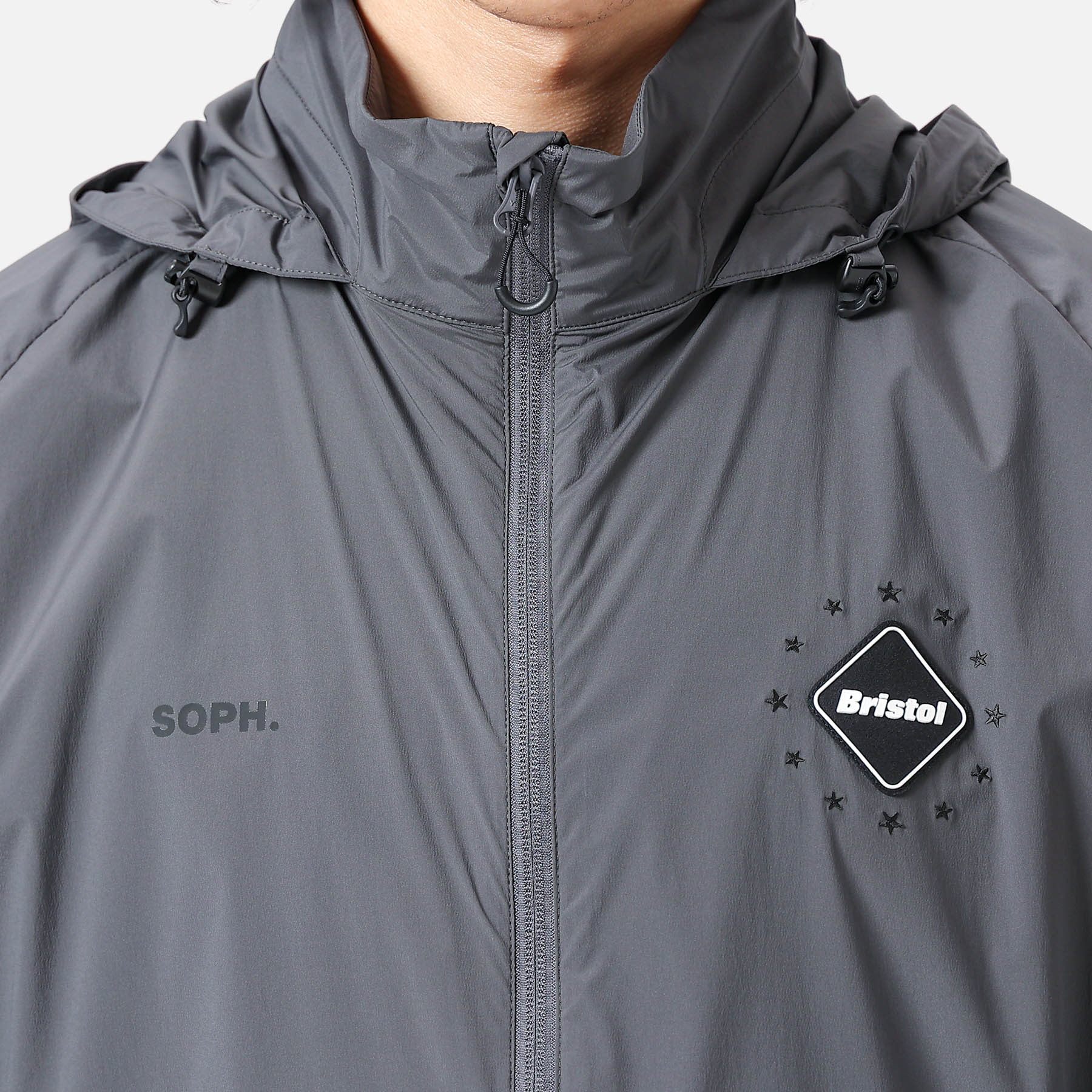 SOPH. | STRETCH LIGHT WEIGHT HOODED BLOUSON(S GRAY):