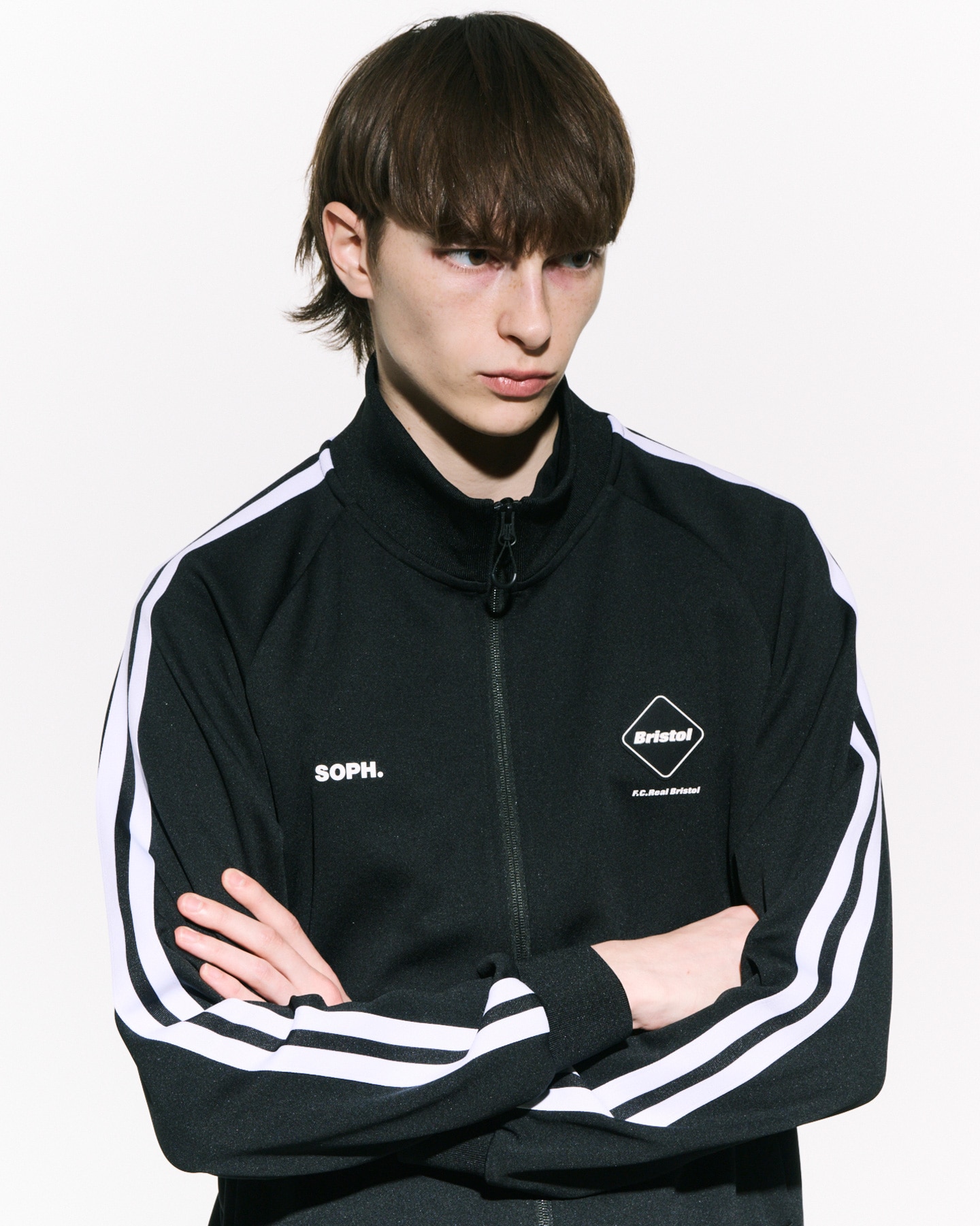 F.C.Real BLOUSON TRACK JACKET BLACK XL