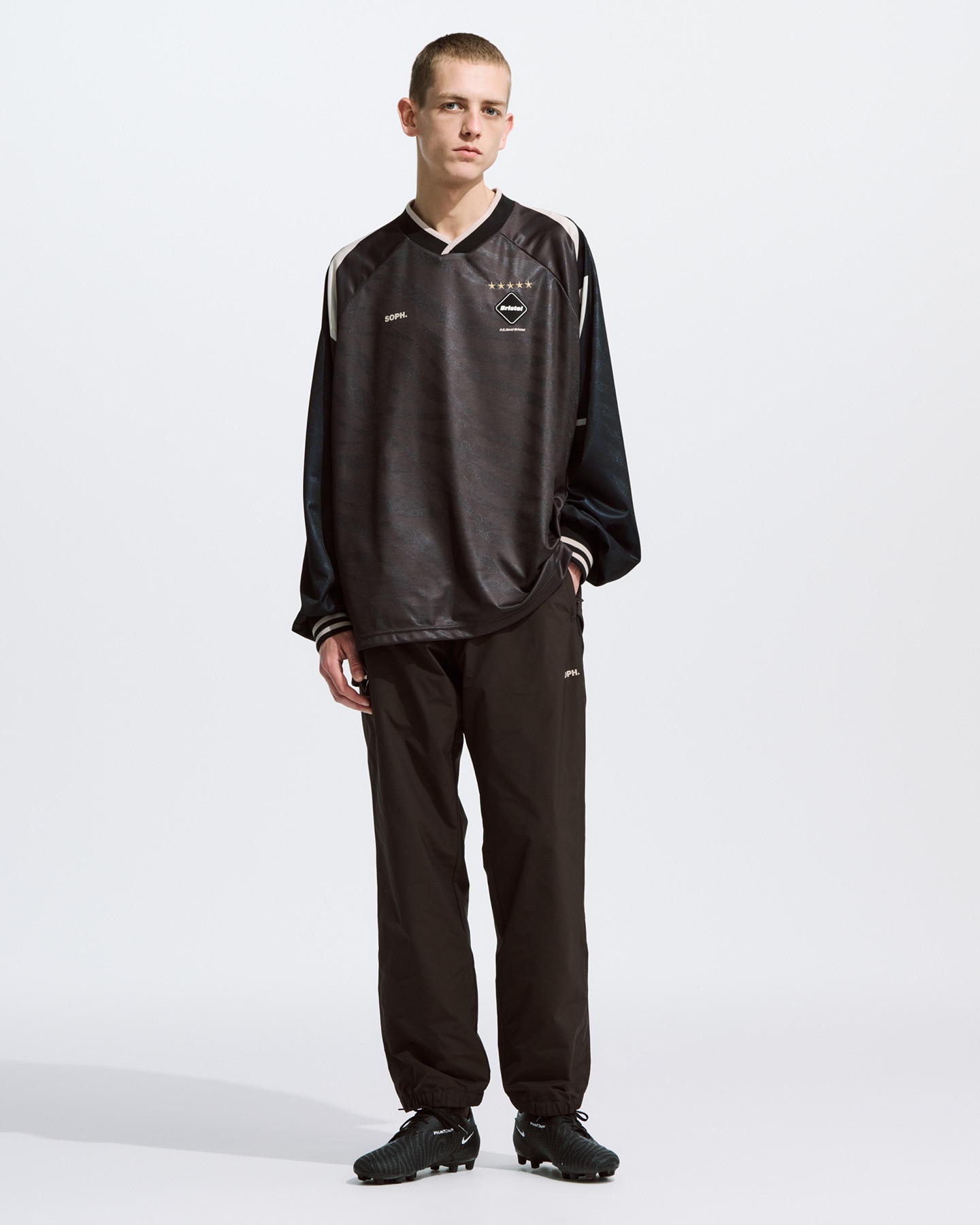 SOPH. | L/S OVERSIZED GAME SHIRT(M BLACK):