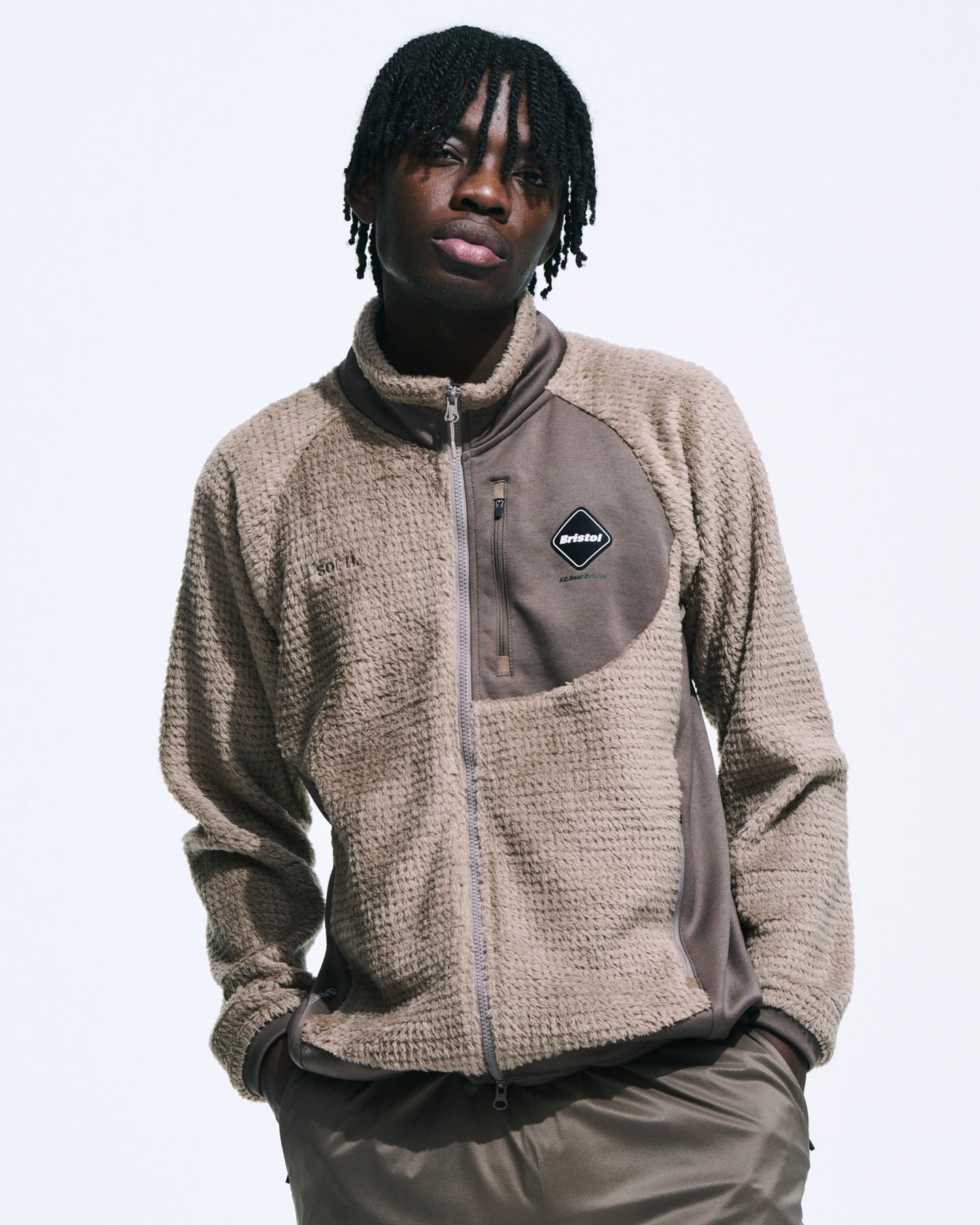 SOPH. | HYBRID FLEECE BLOUSON(M BLACK):