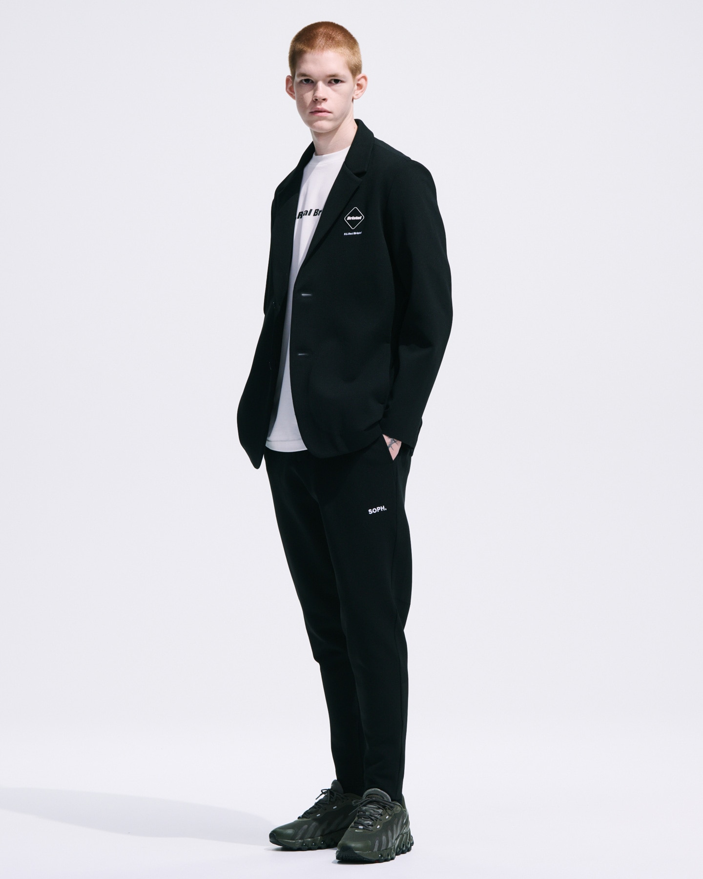 SOPH. | TECH KNIT BLAZER(M BLACK):