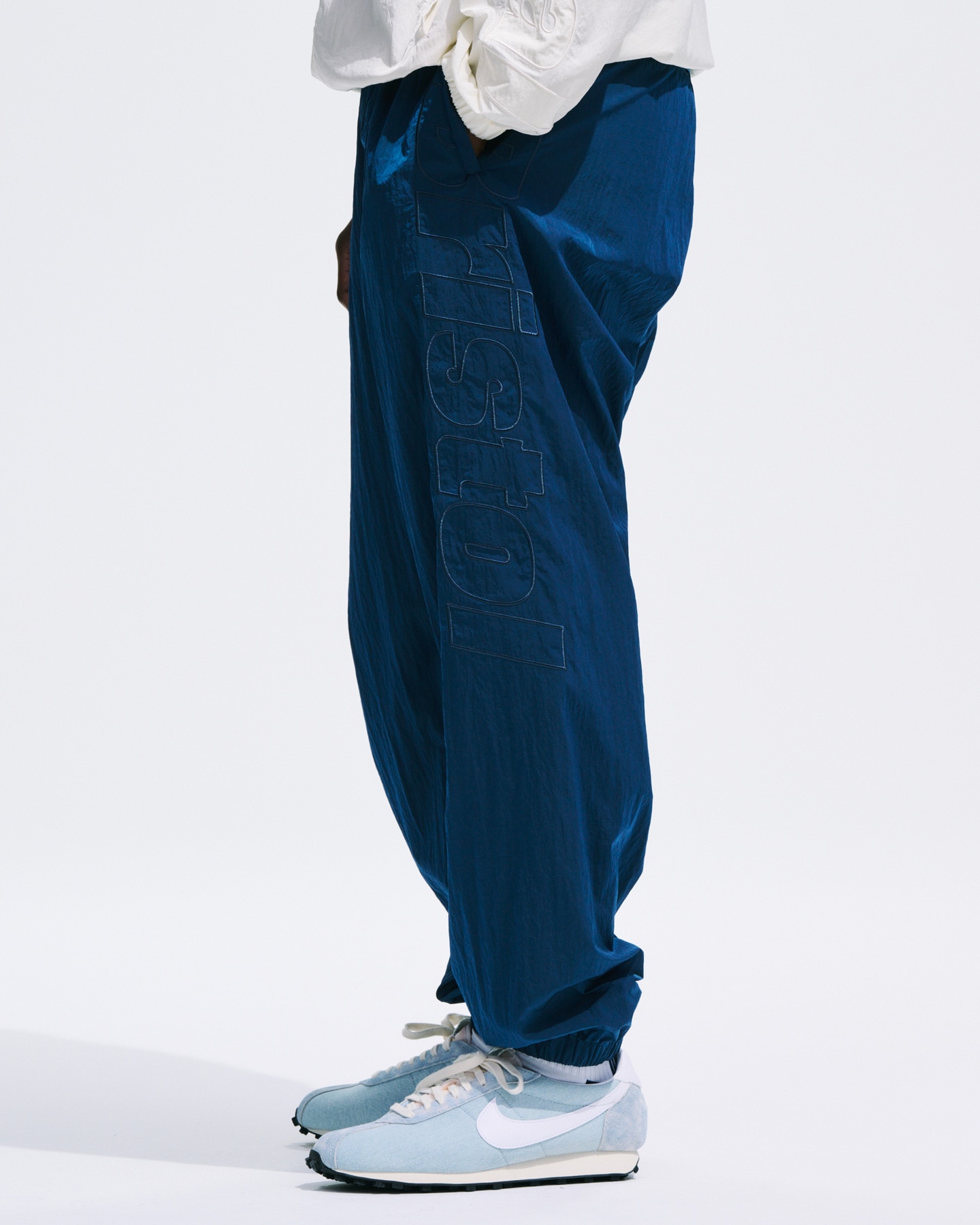 SOPH. | BIG LOGO NYLON EASY PANTS(M BLACK):