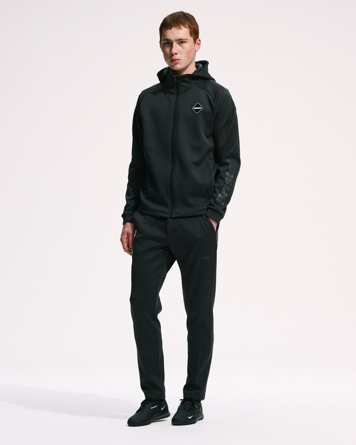 Nさん専用 SOPH. | QUARTER KNIT ESSENTIAL ZIP-UP HOODIE(XXL BLACK):