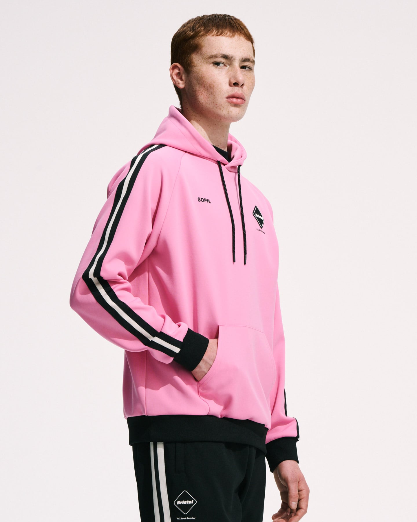 SOPH. | TRAINING TRACK PULLOVER HOODIE(M BLACK):