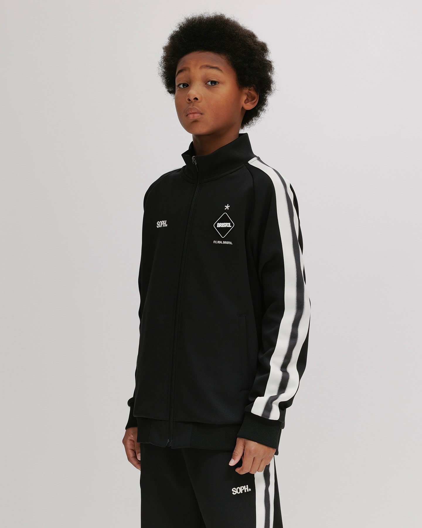 SOPH. | ERIC HAZE: TRAINING TRACK JACKET(M(120-130) BLACK):