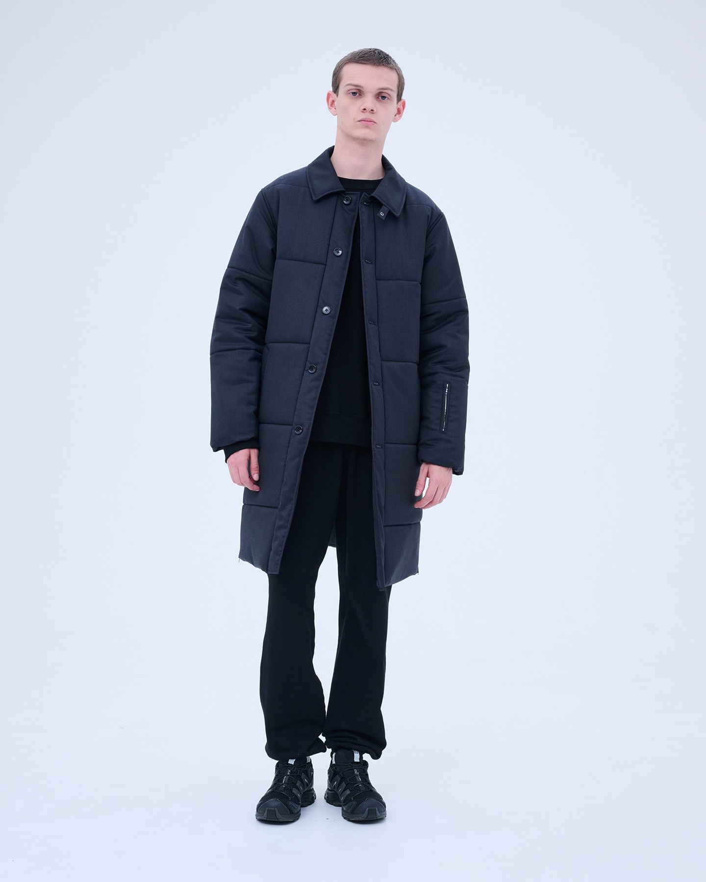 SOPHNET.（ソフネット）ステンカラーコート ブラック M ソフ SOPH 