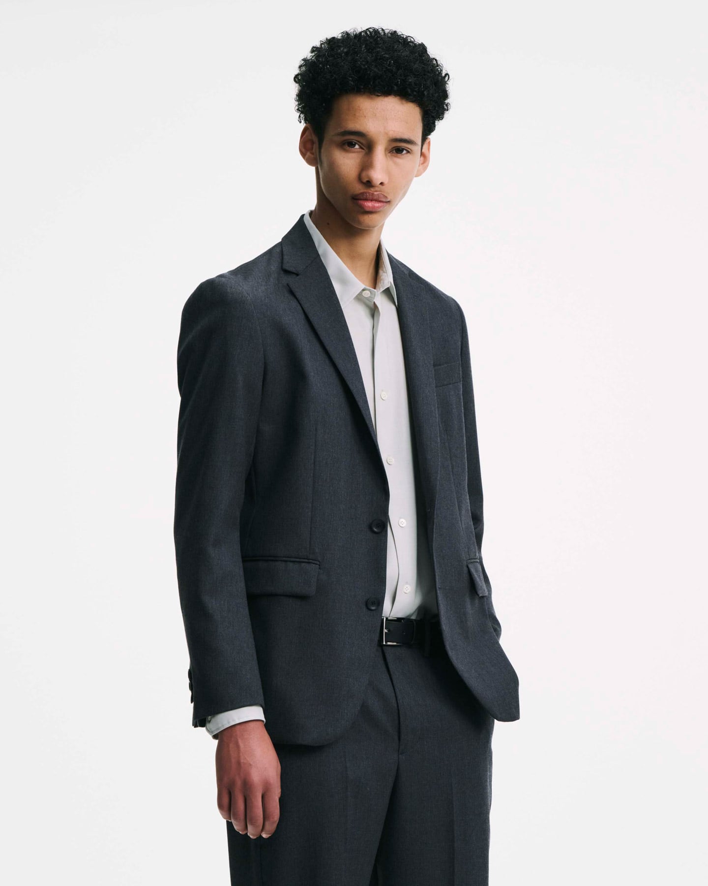 SOPH. | FLANNEL WOOL STANDARD 2BUTTON JACKET(2 (M) CHARCOAL GRAY):