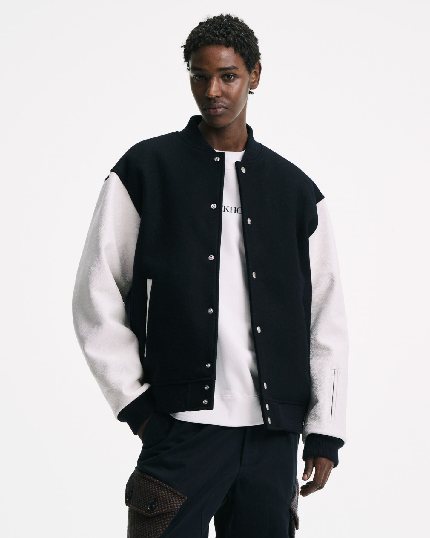 24AW OUAT  BLOUSON NAVY ウール　メルトン URU [ WOOL MELTON ZIP UP BLOUSON ] D.NAVY | ロイド・エフ