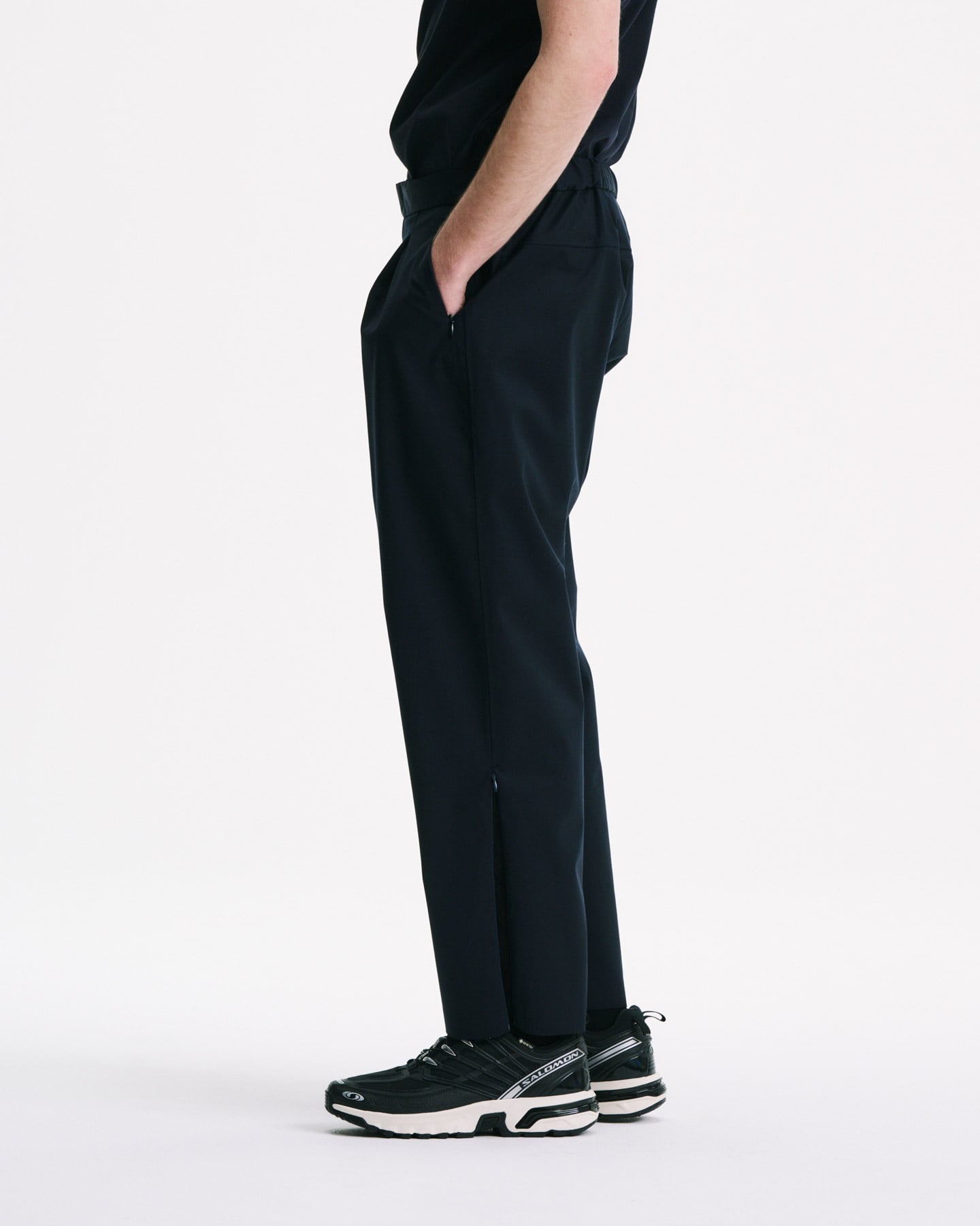 SOPH. | 3LAYER WOOL TECH SLACKS(4 (XL) BLACK):