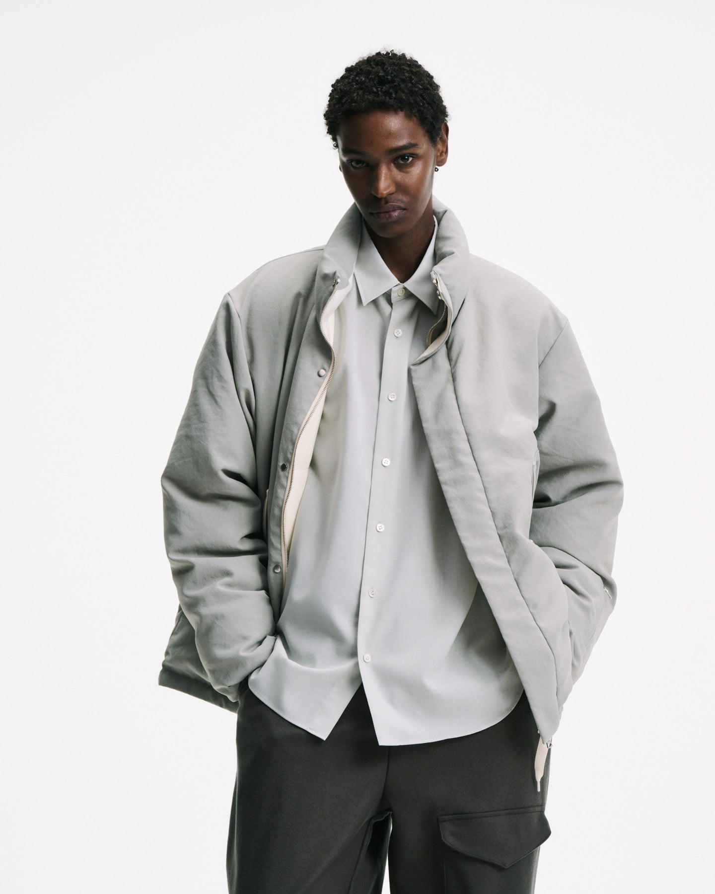 SOPH. | HIGH-TWIST POPLIN RELAX-FIT SHIRT(2 (M) WHITE):