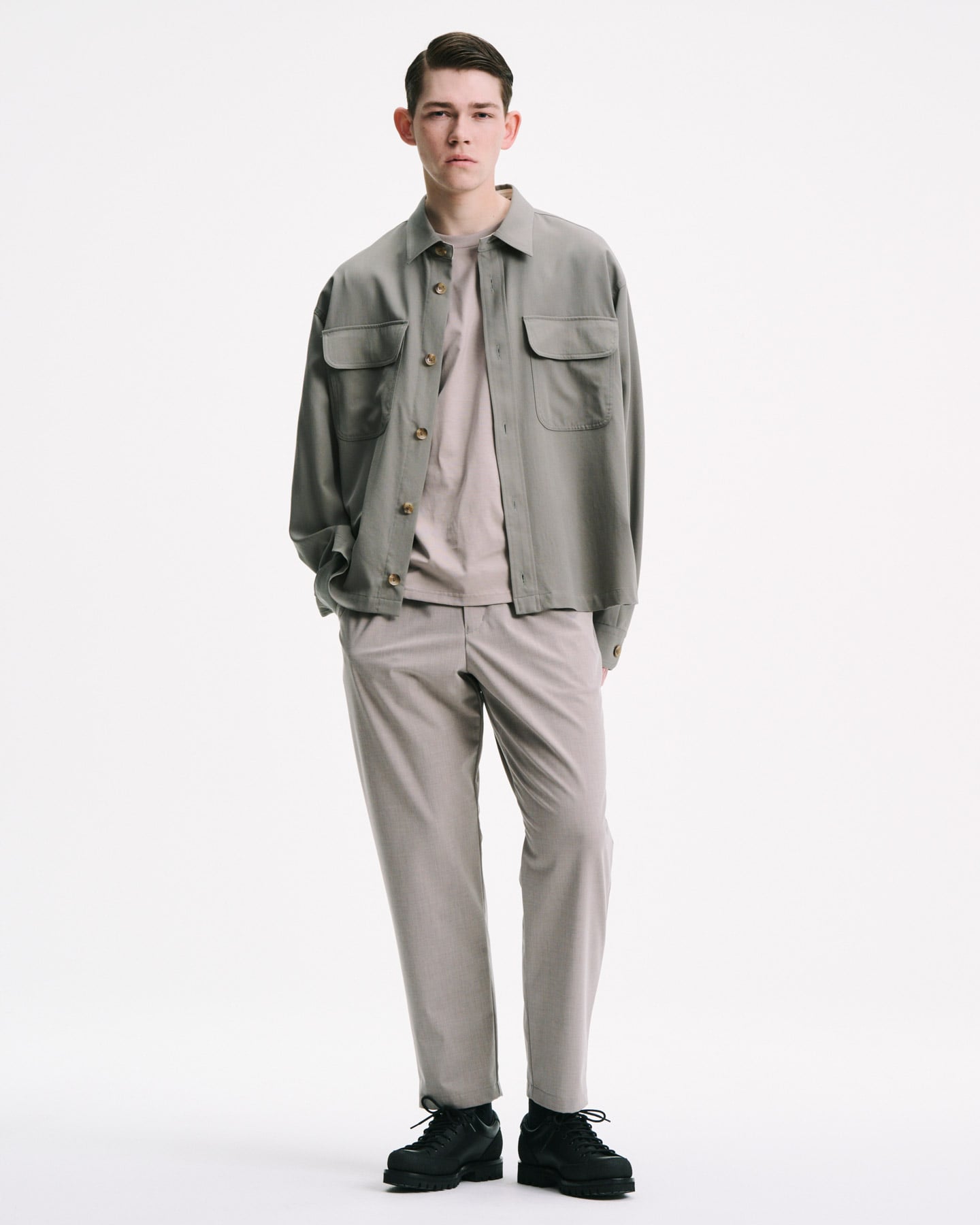 SOPH. | 2WAY STRETCH TAPERED EASY PANTS(2 (M) GREIGE):