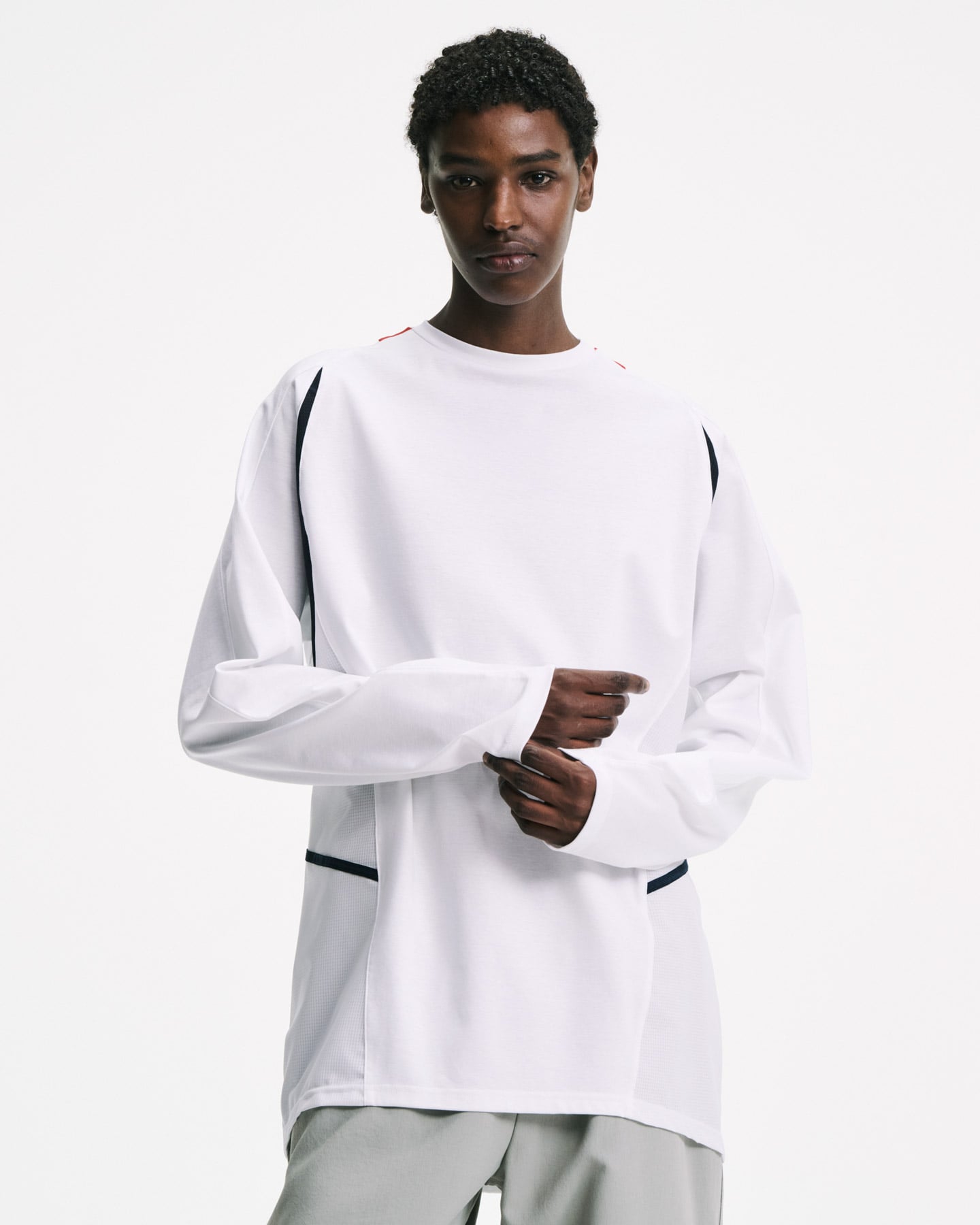 SOPH. | SUPIMA COTTON L/S FOOTBALL TEE(2 (M) BLACK):