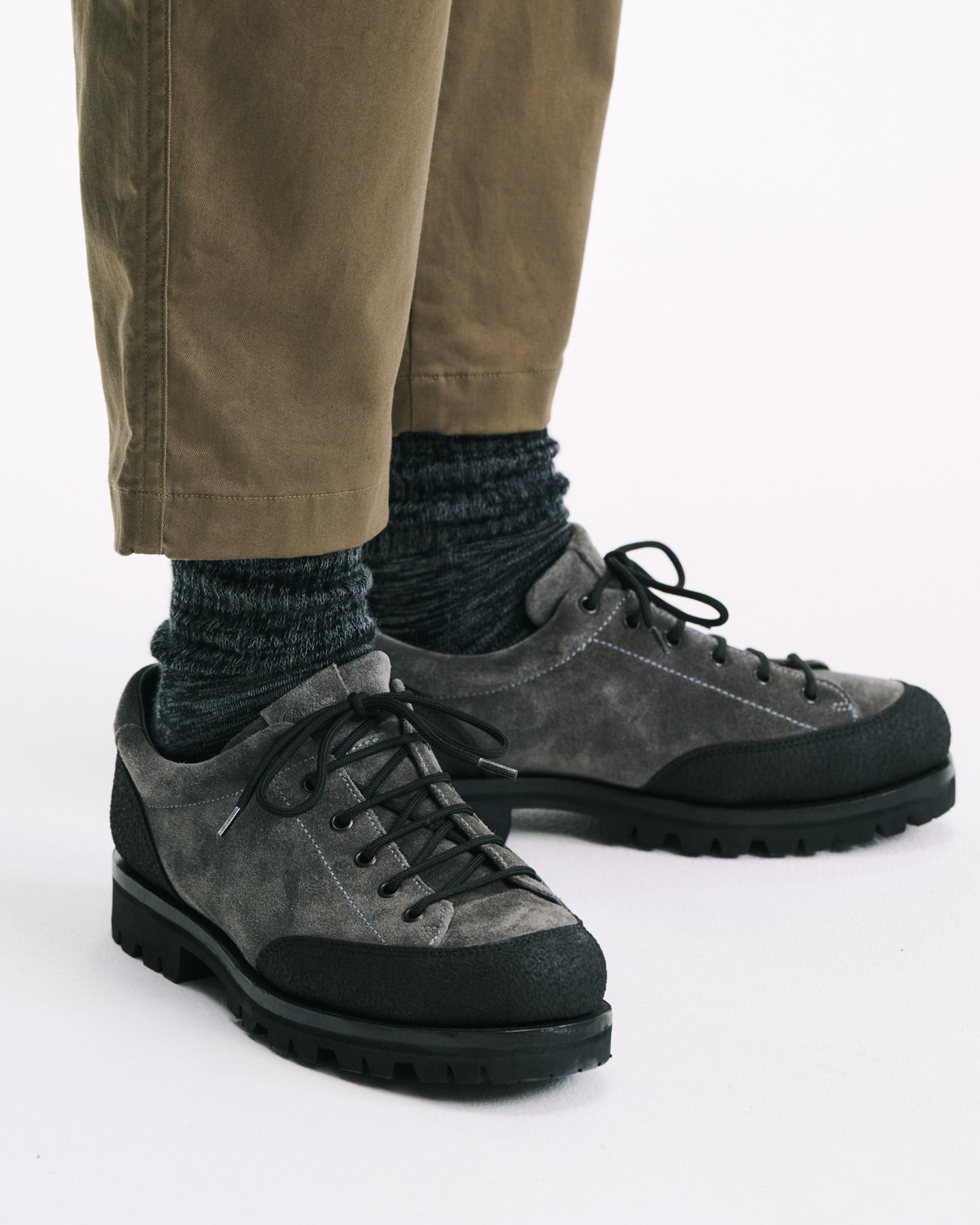 SOPH. | COTTON STRETCH TWILL TAPERED CROPPED PANTS(2 (M) BLACK):