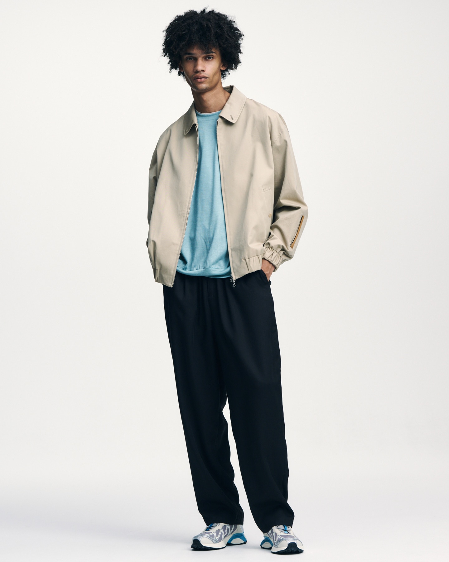 SOPH. | DRAPE TAPERED BOLD PANTS(2 (M) BLACK):
