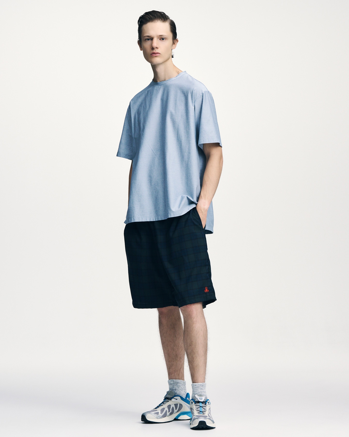 SOPH. | DOUBLE LOCK STITCH TEE(2 (M) LIGHT BLUE):