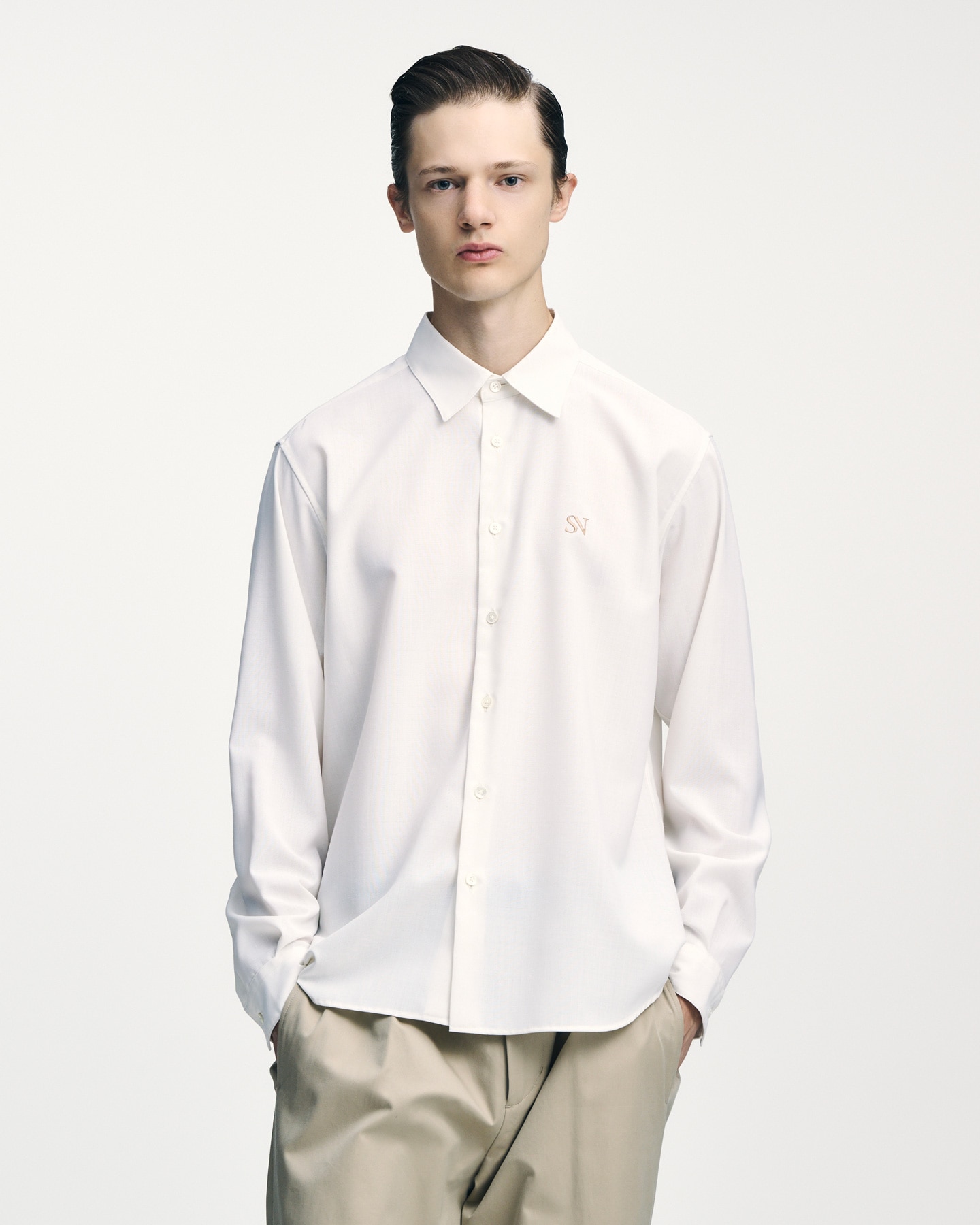 トップス SOPHNET. HIGH TWISTED OVERSIZED SHIRT SOPH. | HIGH-TWIST REGULAR-FIT SHIRT(2 (M) NAVY):