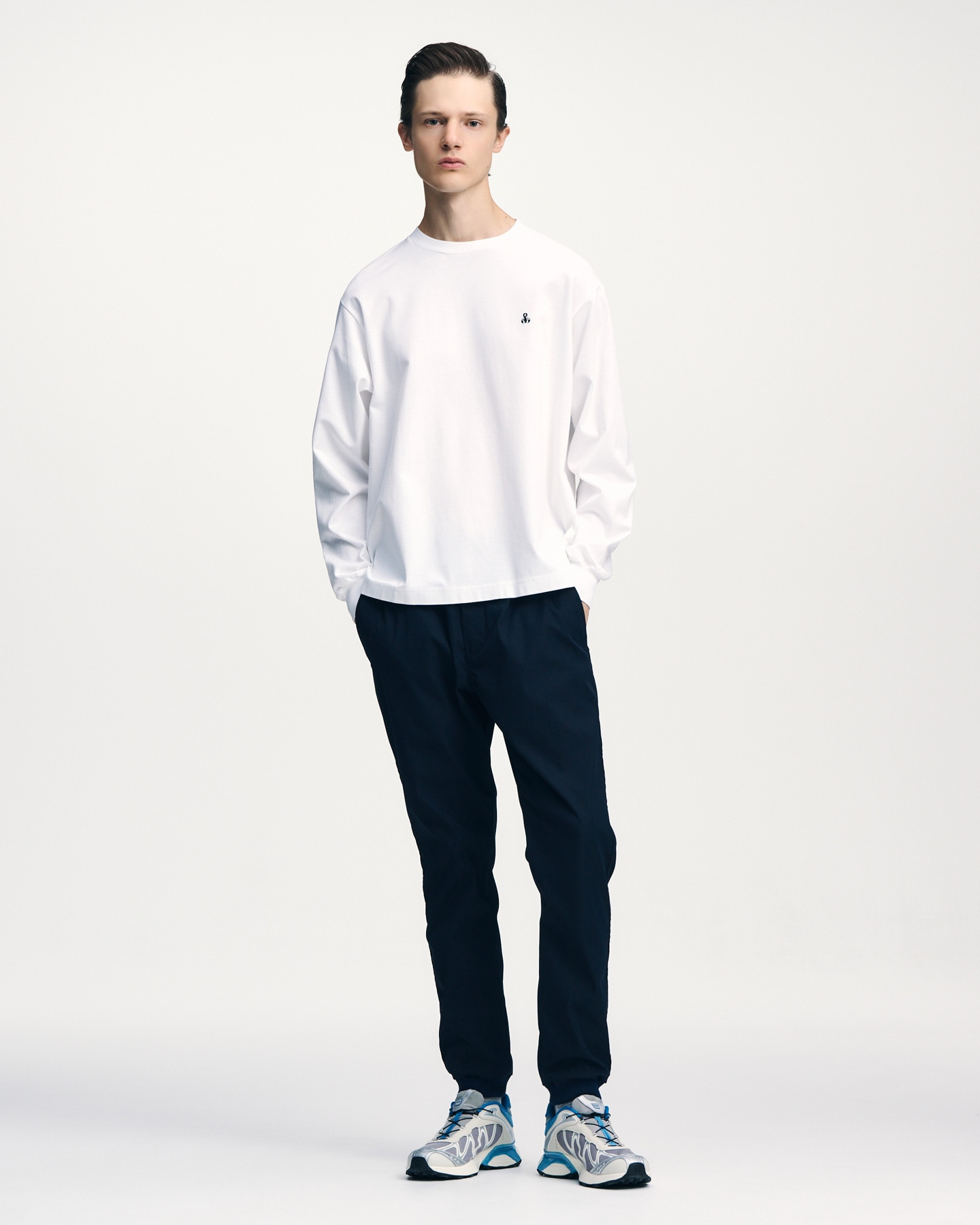 SOPH. | SLIM-FIT RIBBED PANTS(5 (XXL) BLACK):