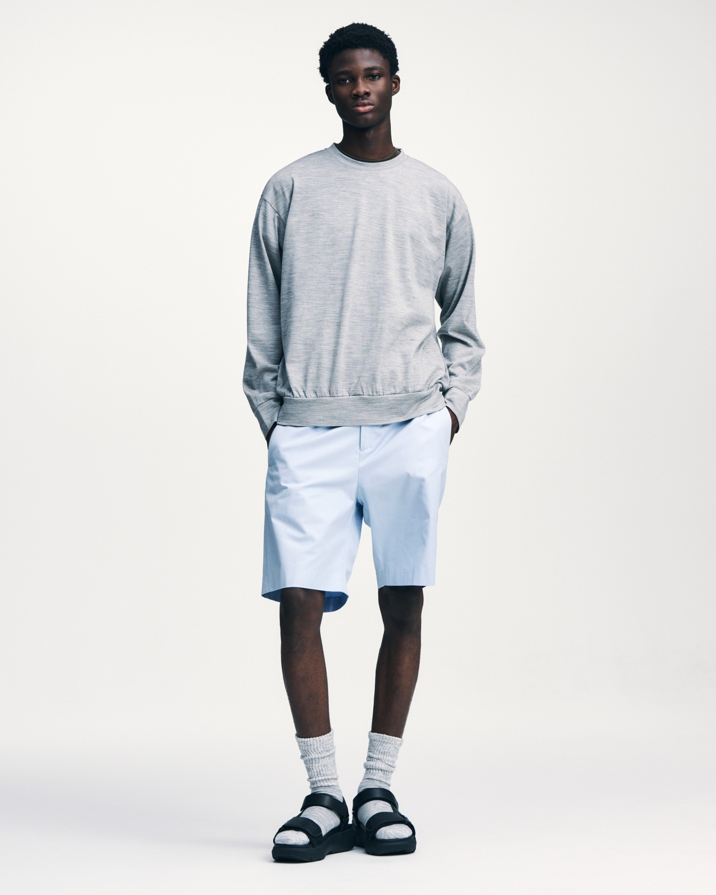 SOPH. | WASHABLE WOOL L/S TOP(2 (M) GREEN):