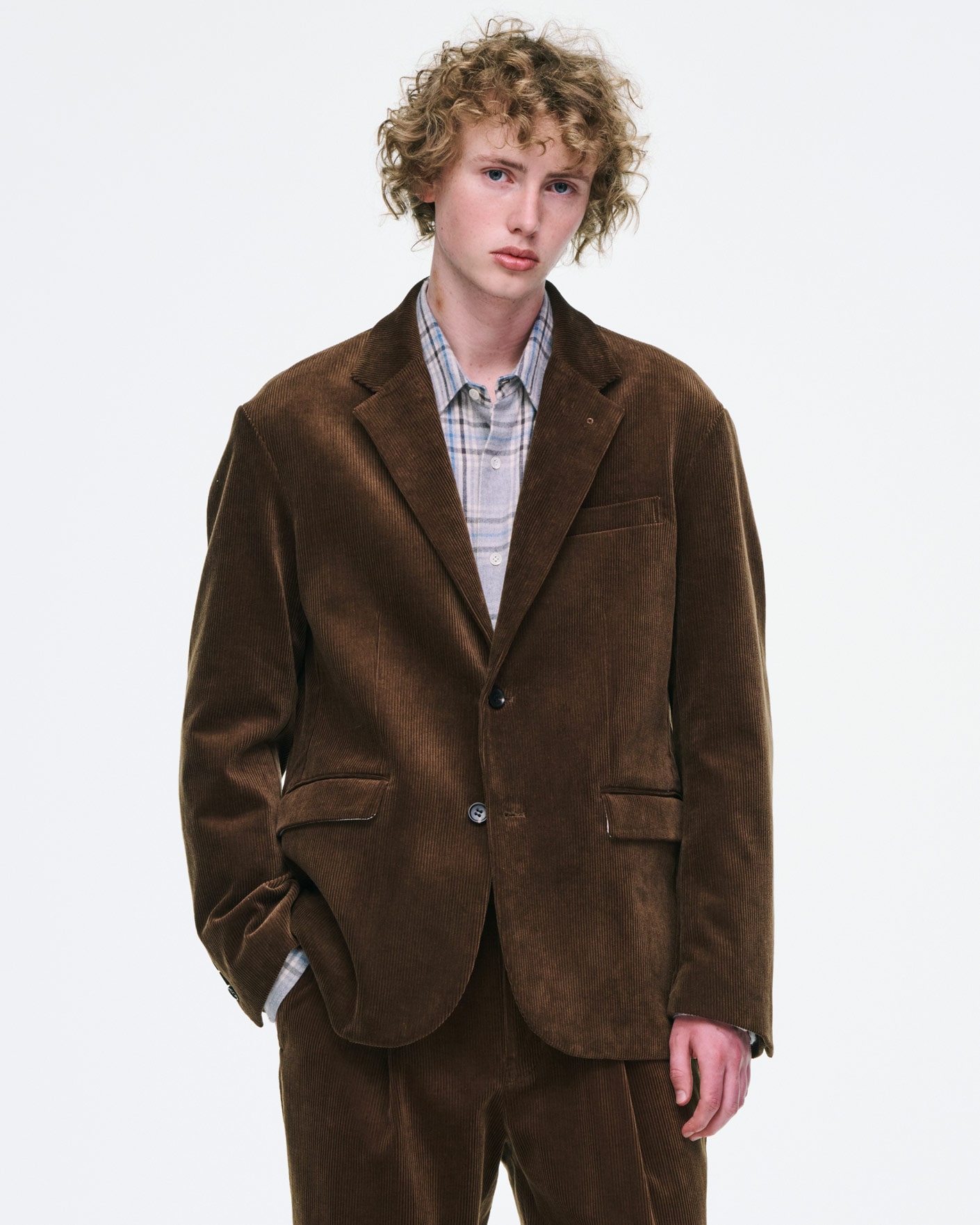 SOPH. | CORDUROY 2-BUTTON JACKET(2 (M) BLACK):