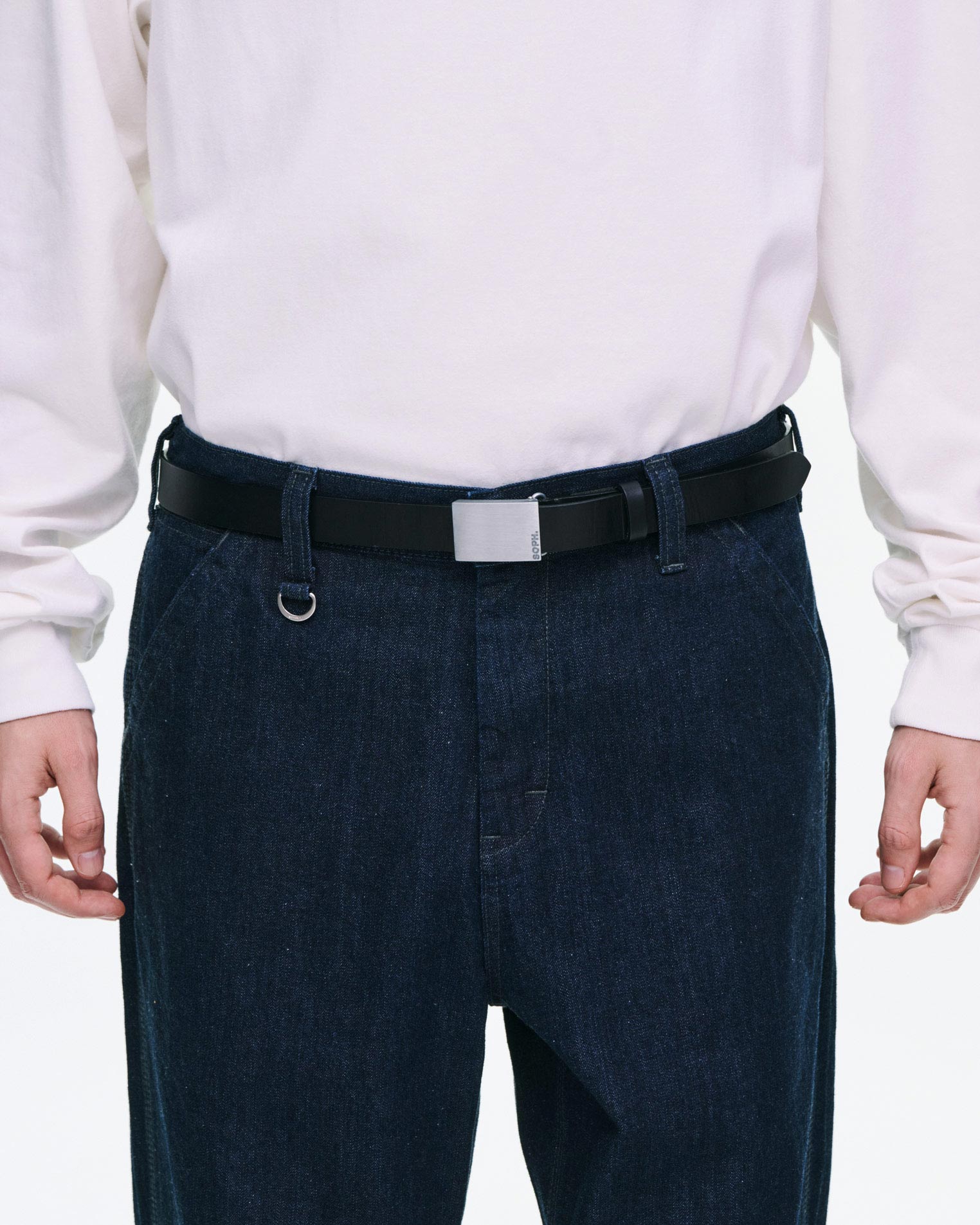 SOPH. | MILITARY LEATHER BELT(FREE BLACK):