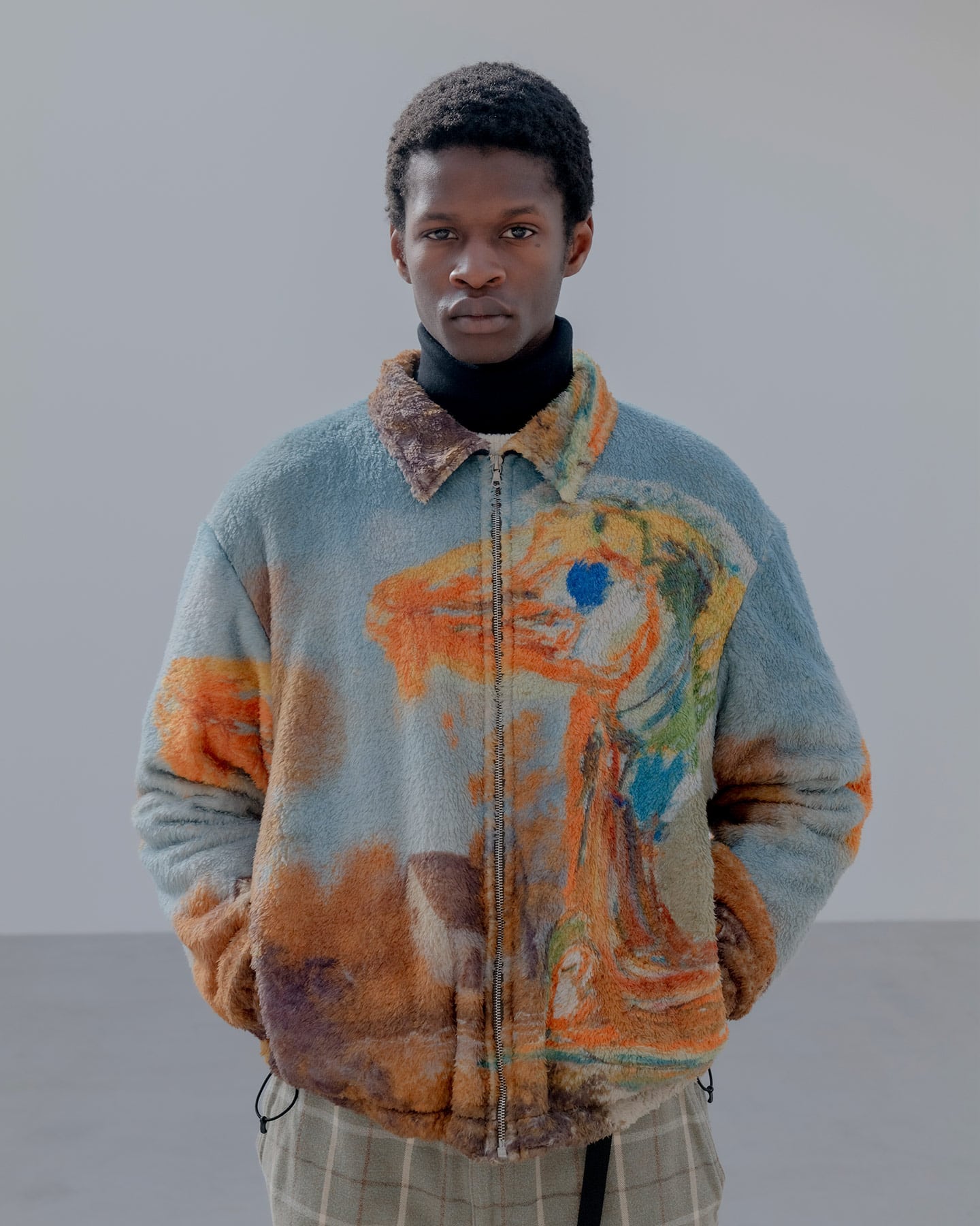 SOPH. | ASGER JORN: PAINTING FLEECE BLOUSON(2 (M) B（LANDSCAPE