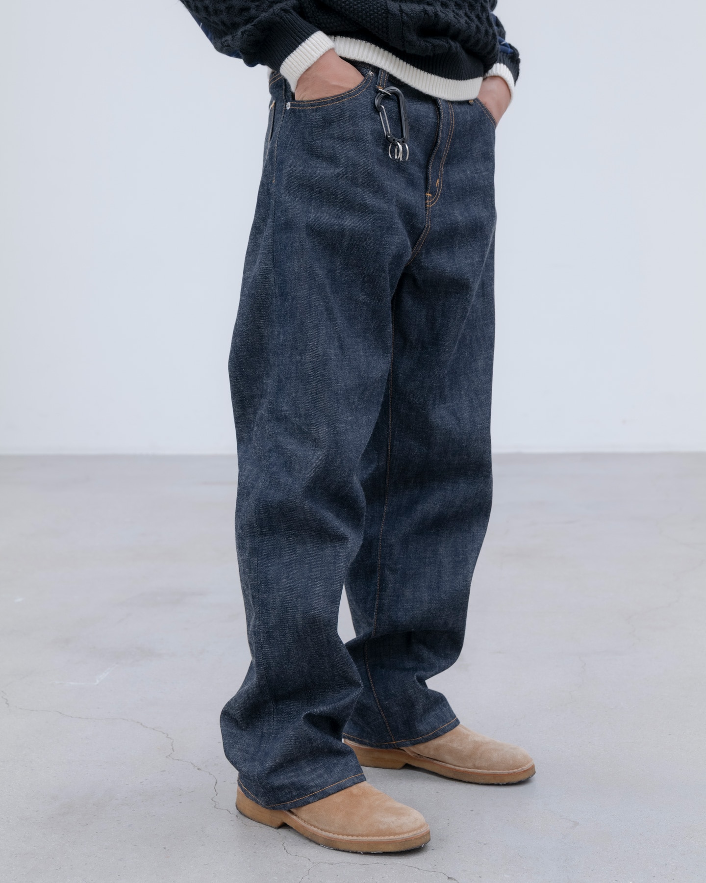 SOPH. | RIGID DENIM WIDE-FIT JEANS(2 (M) INDIGO):