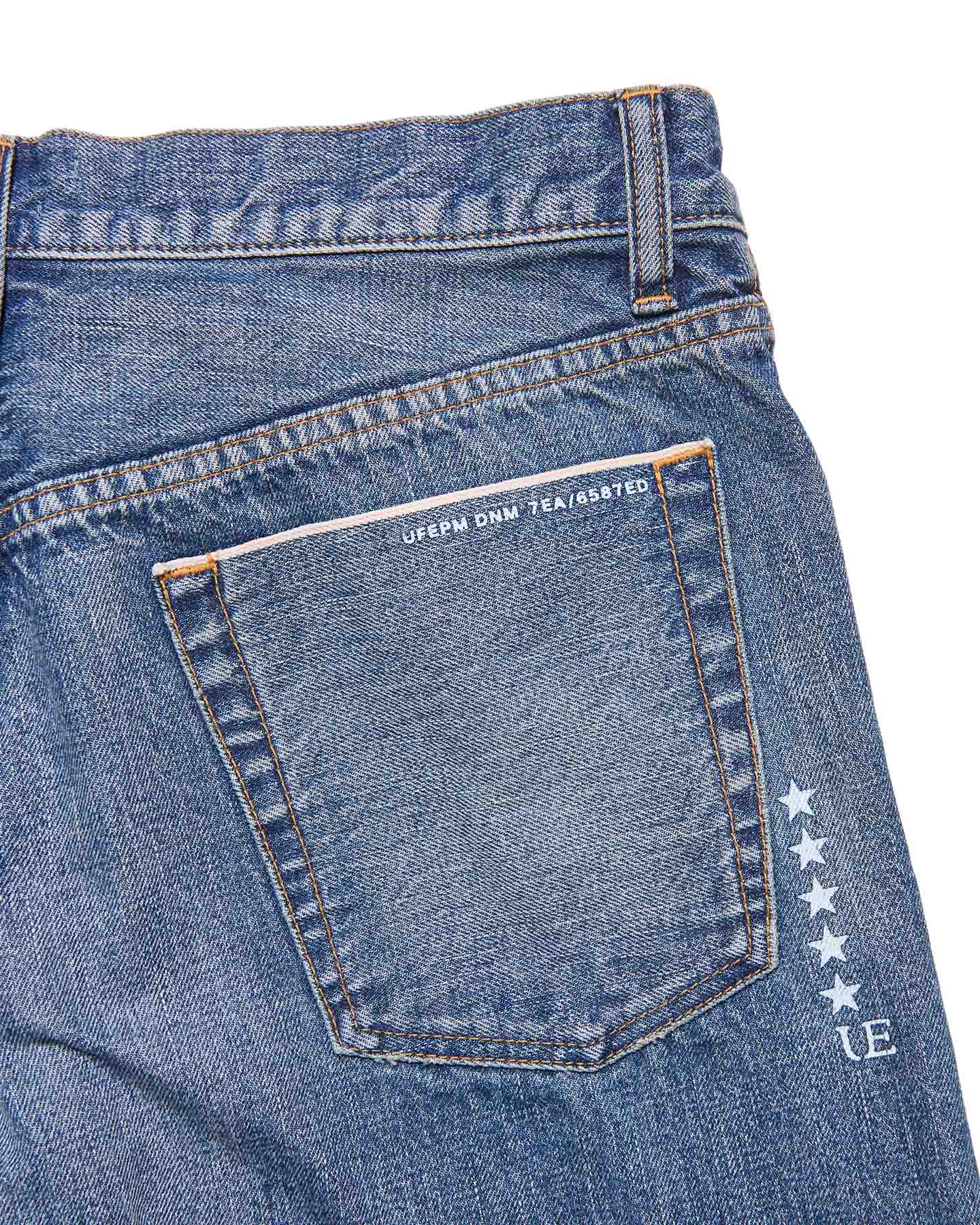 SOPH. | DAMAGED DENIM WIDE-FIT JEANS(2 (M) INDIGO):