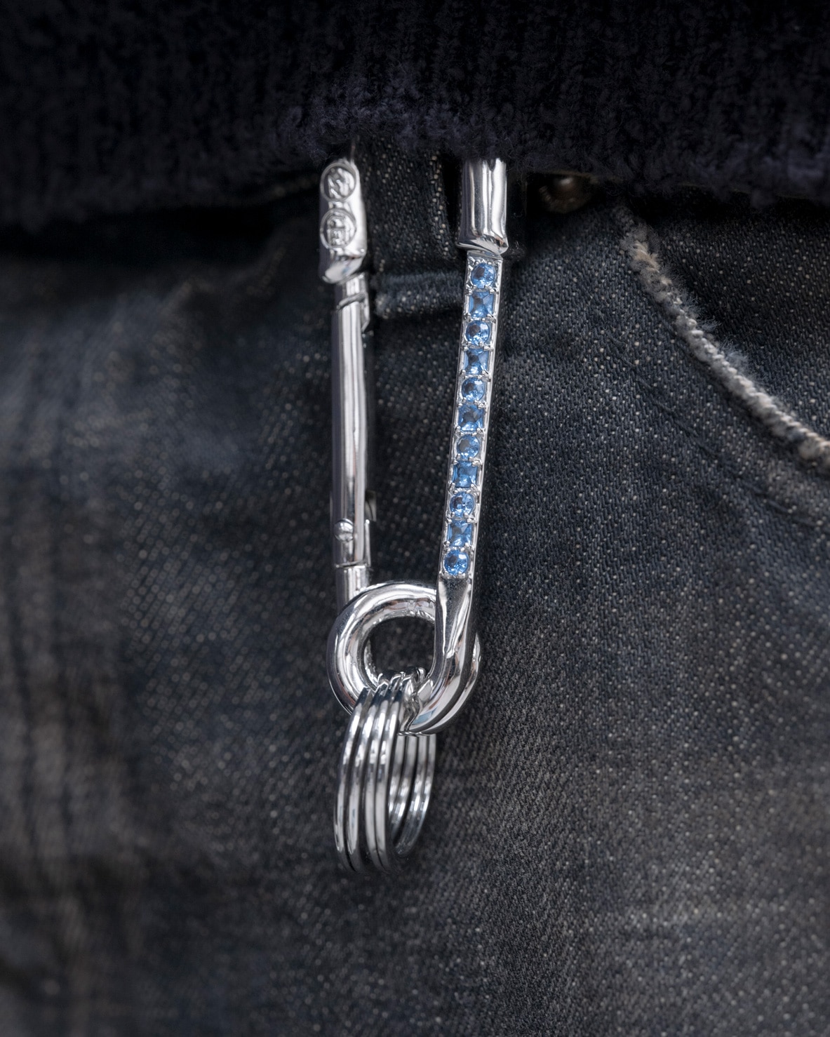 SOPH. | SAFETYPIN ZIRCONIA CARABINER(FREE SILVER):