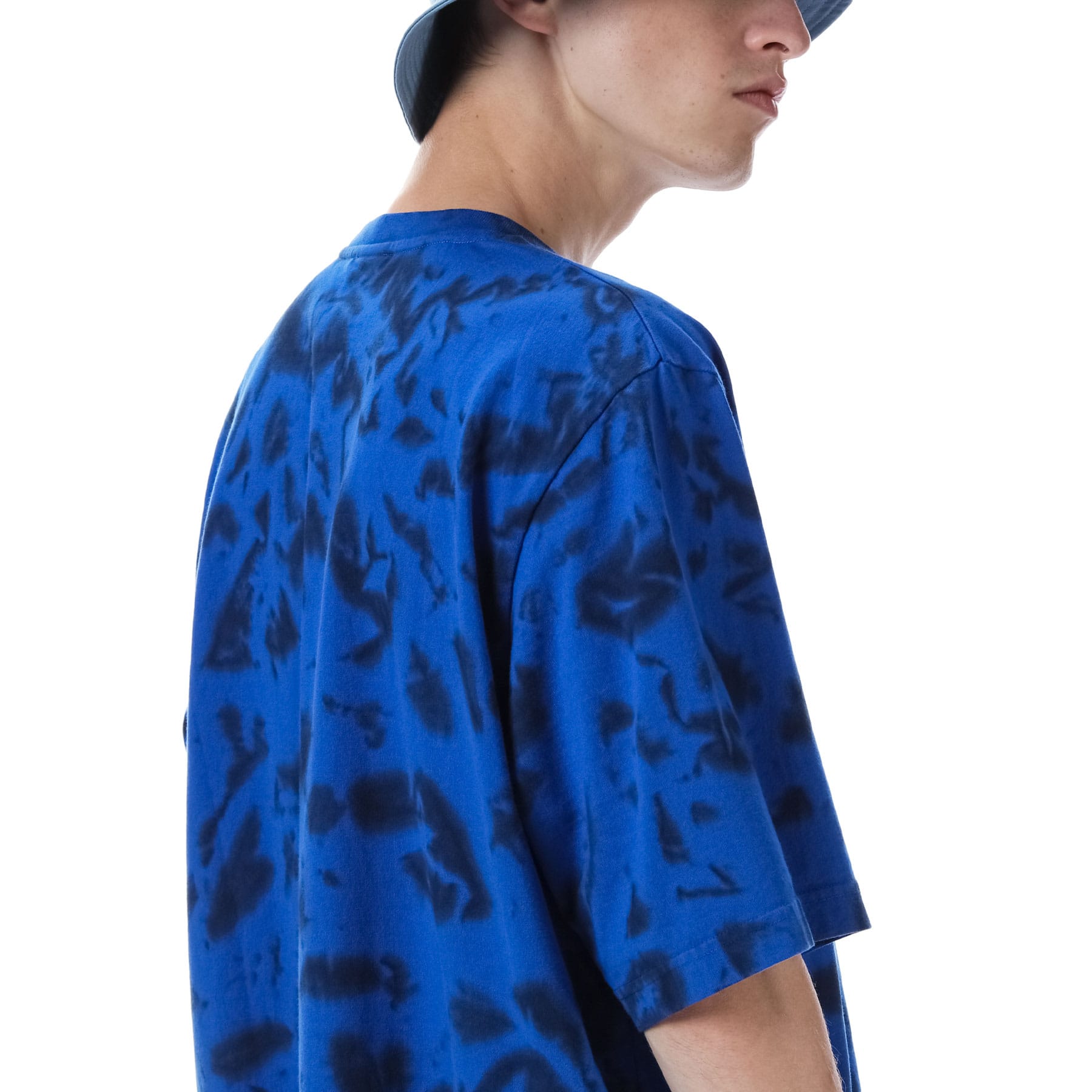SOPH. | RELAX FIT TIE-DYE AUTHENTIC LOGO TEE(M NAVY):
