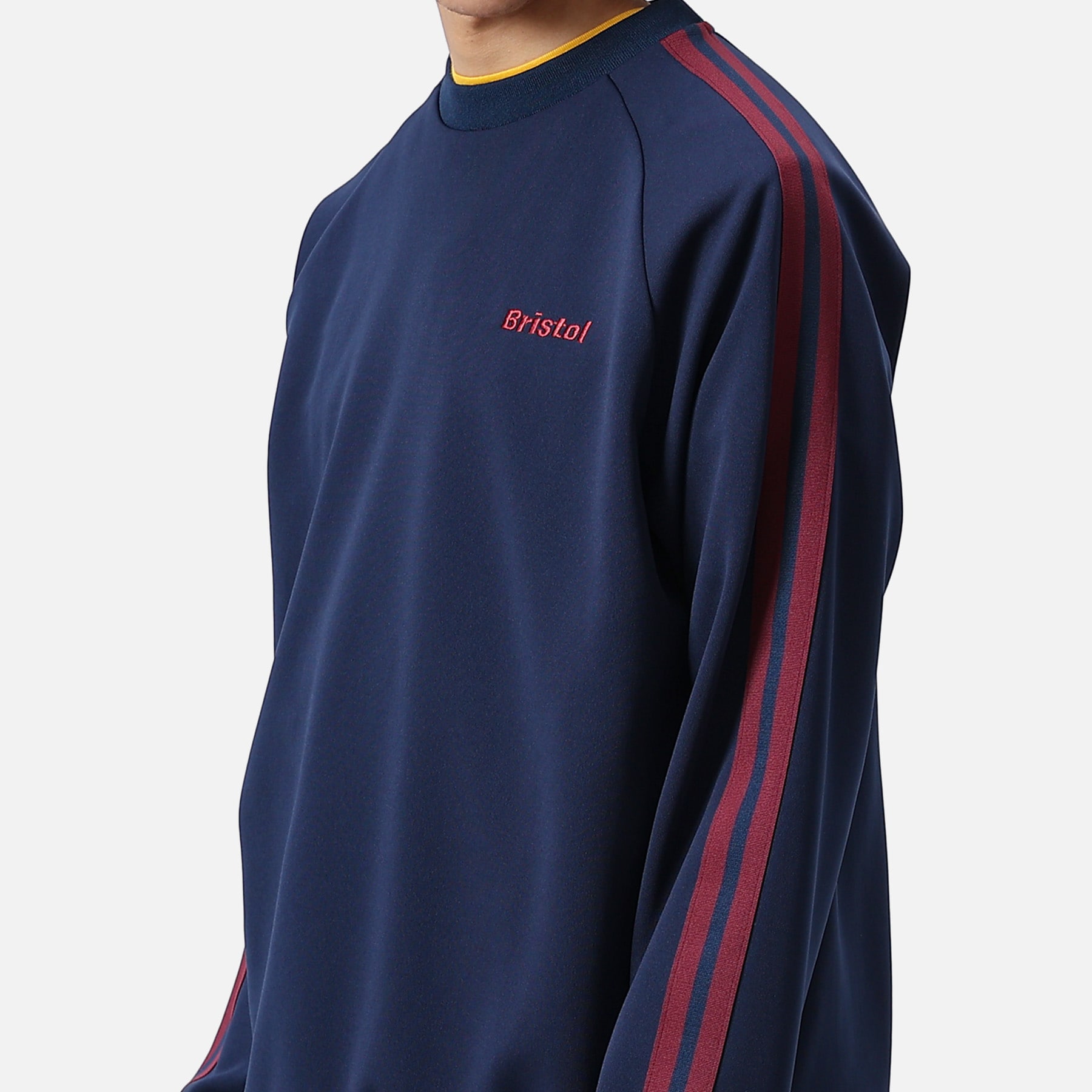 L FCRB TRAINING TRACK CREWNECK ライントップス-