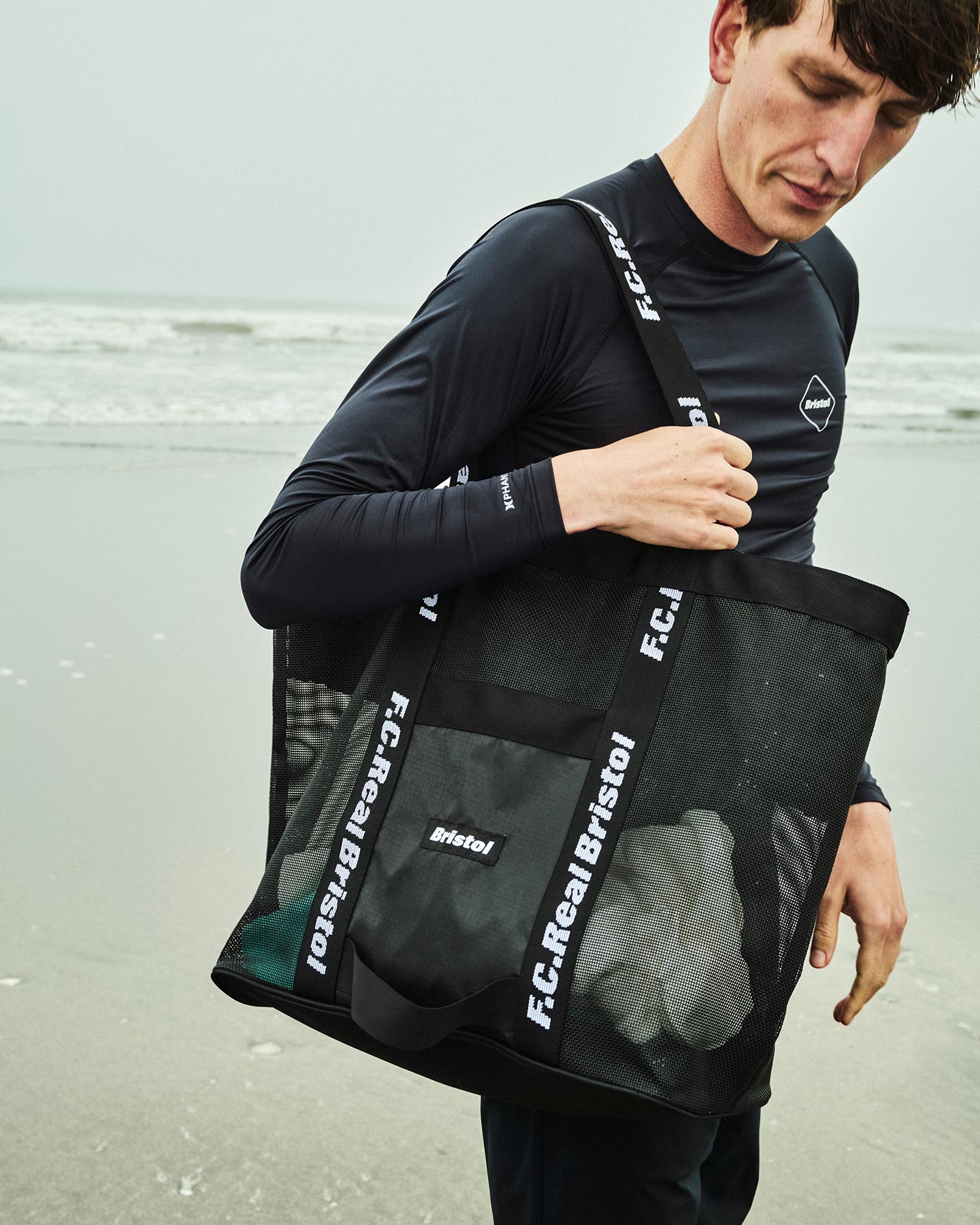 F.C.Real Bristol MESH TOTE BAG fcrb ファッション