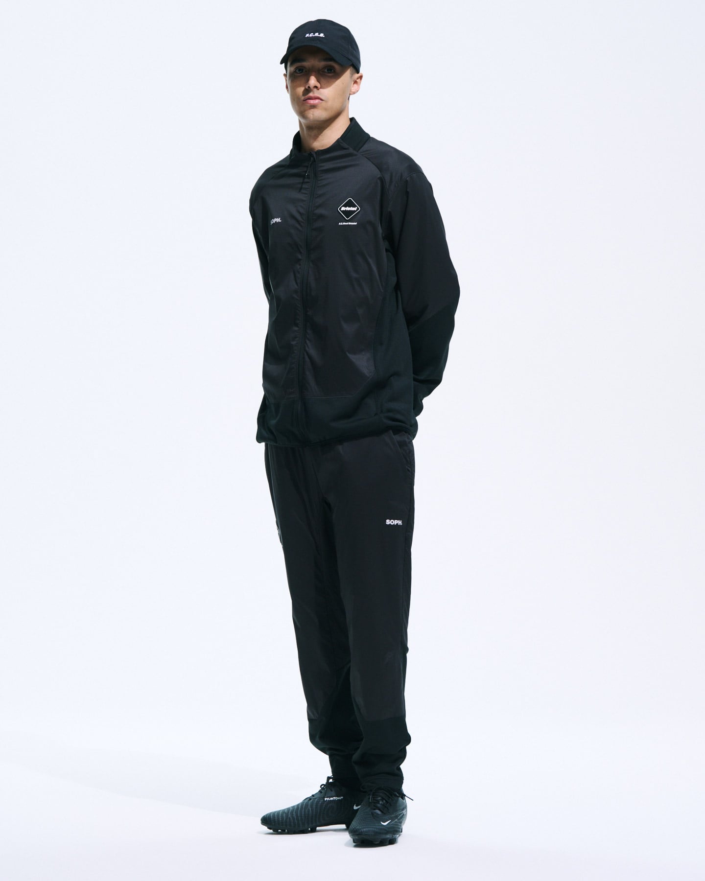 SOPH. | GRID FLEECE HYBRID PANTS(M BLACK):