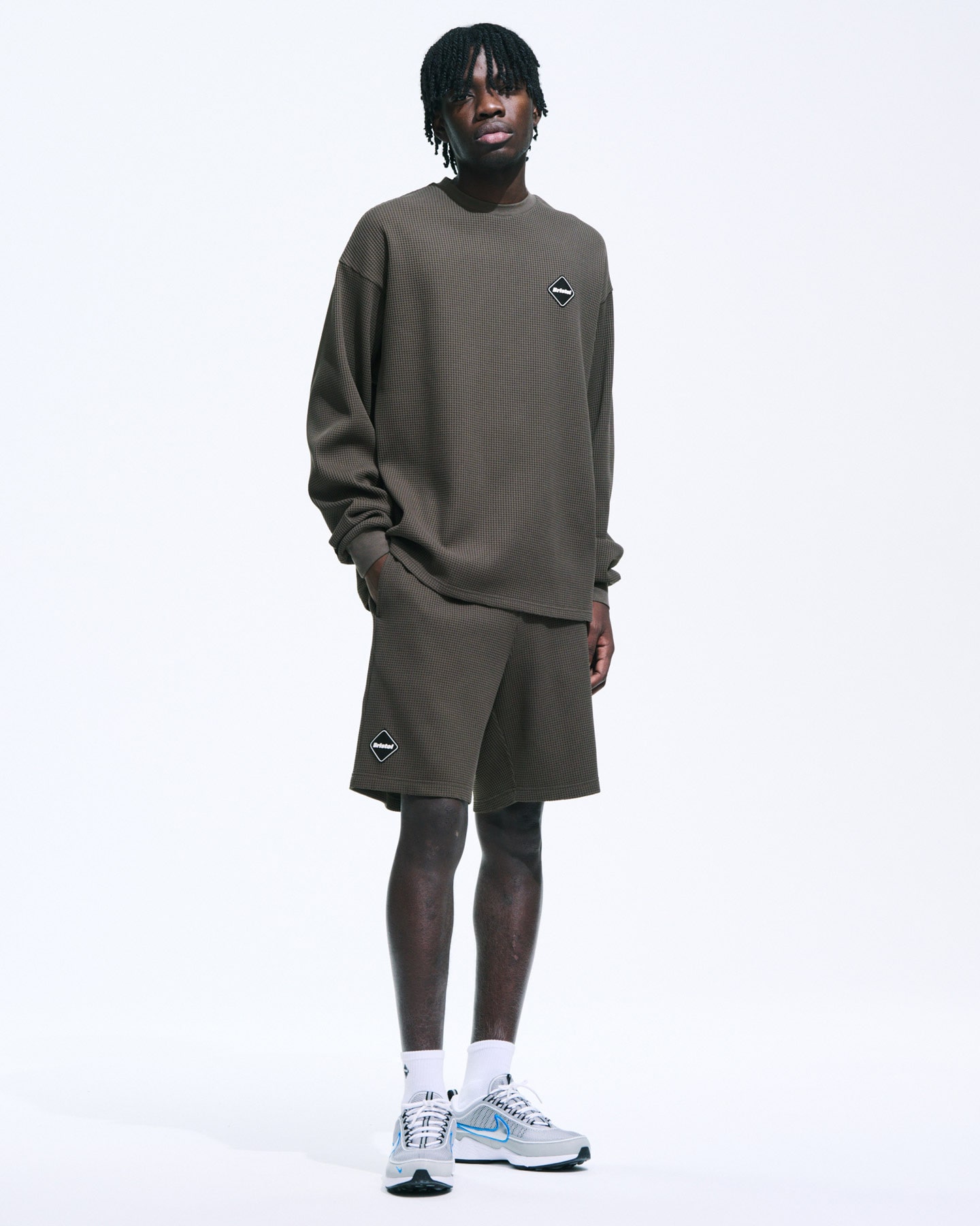 SOPH. | TECH WAFFLE LOUNGE SHORTS(M BLACK):