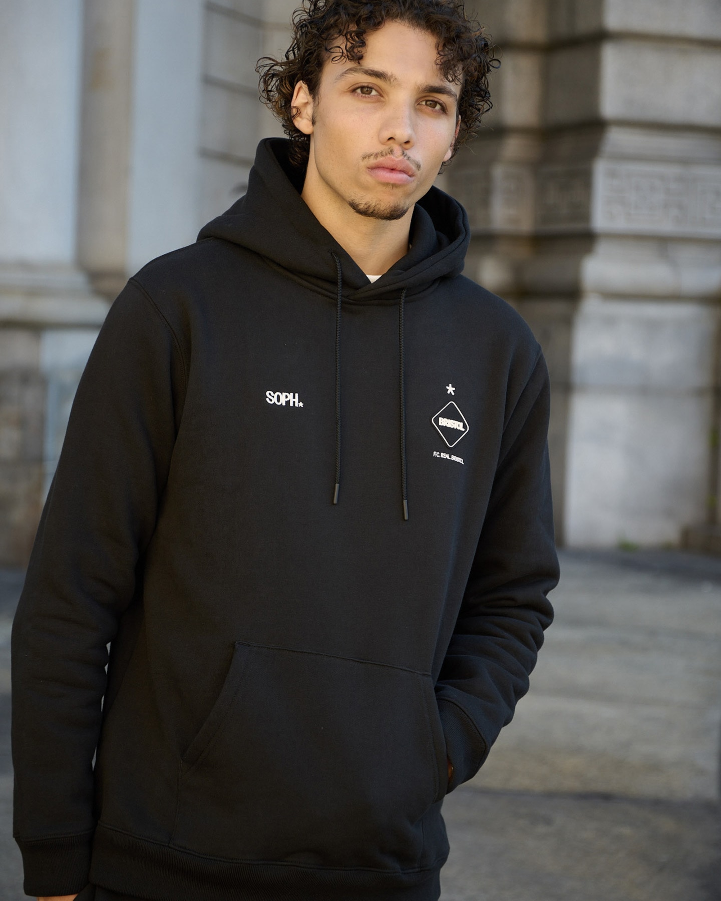 SOPH. | ERIC HAZE: SWEAT HOODIE(M GRAY):