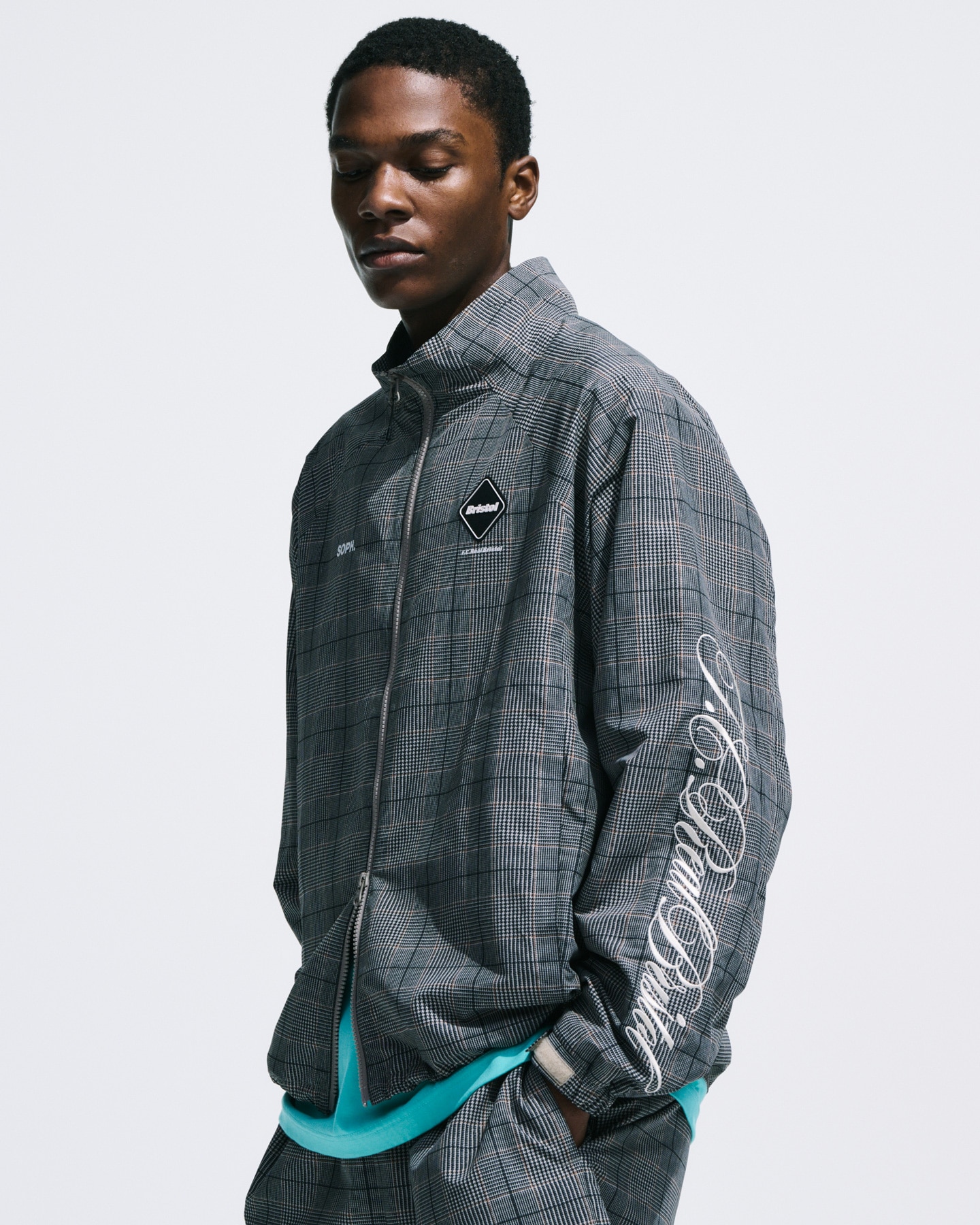 SOPH. | PLAID VENTILATION PRACTICE JACKET(M NAVY (BLACK WATCH)):