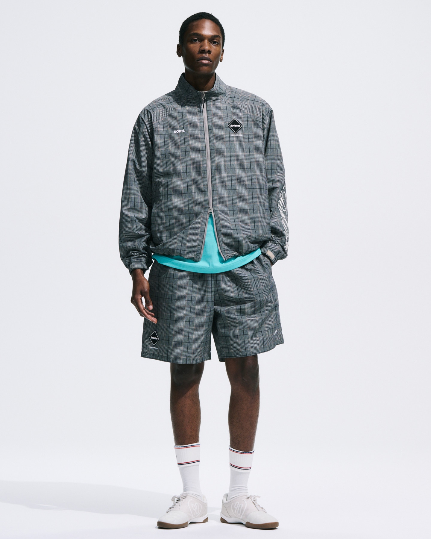 SOPH. | PLAID PRACTICE SHORTS(M GRAY):