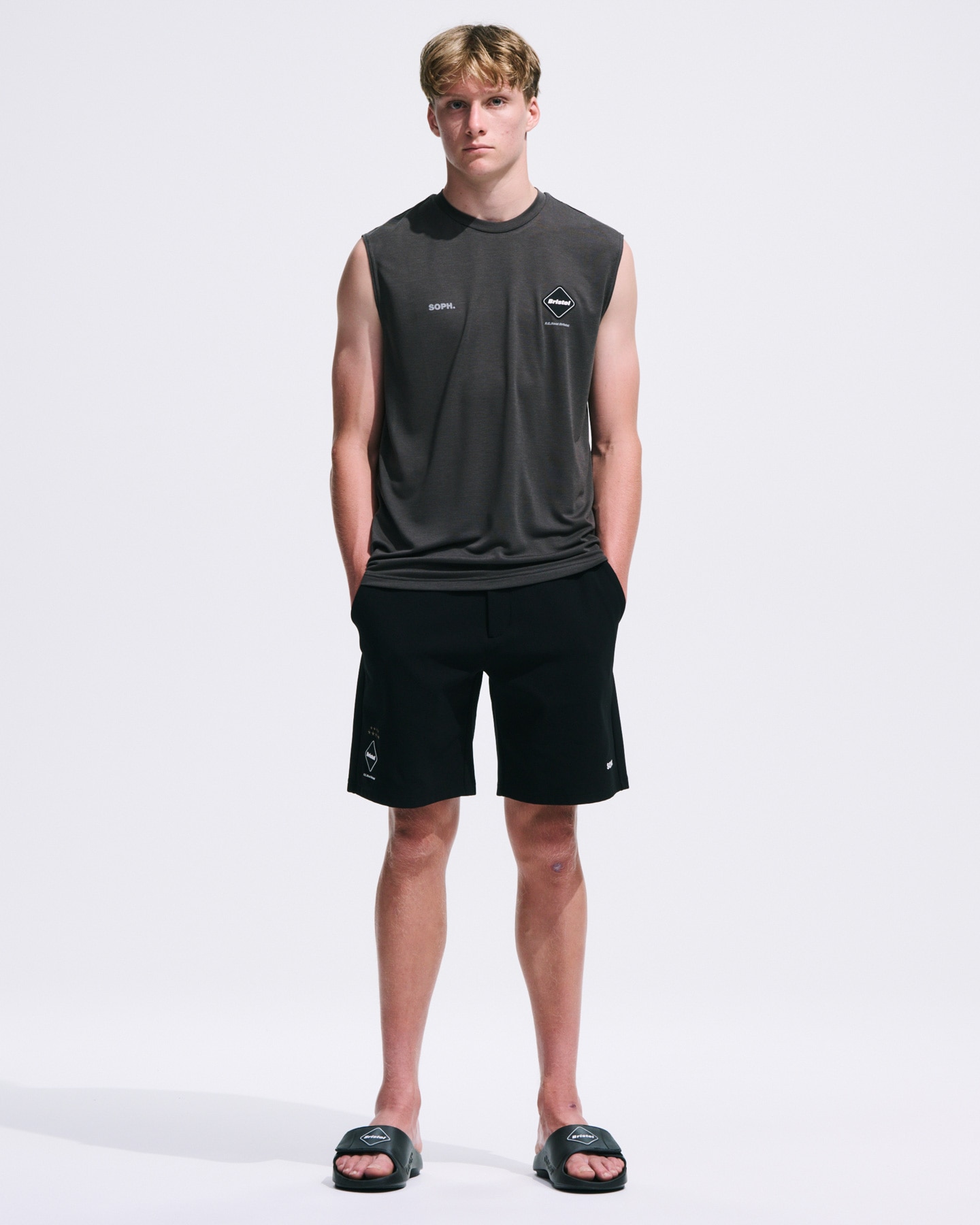 SOPH. | POLARTEC S/L WORKOUT TOP(M BLACK):