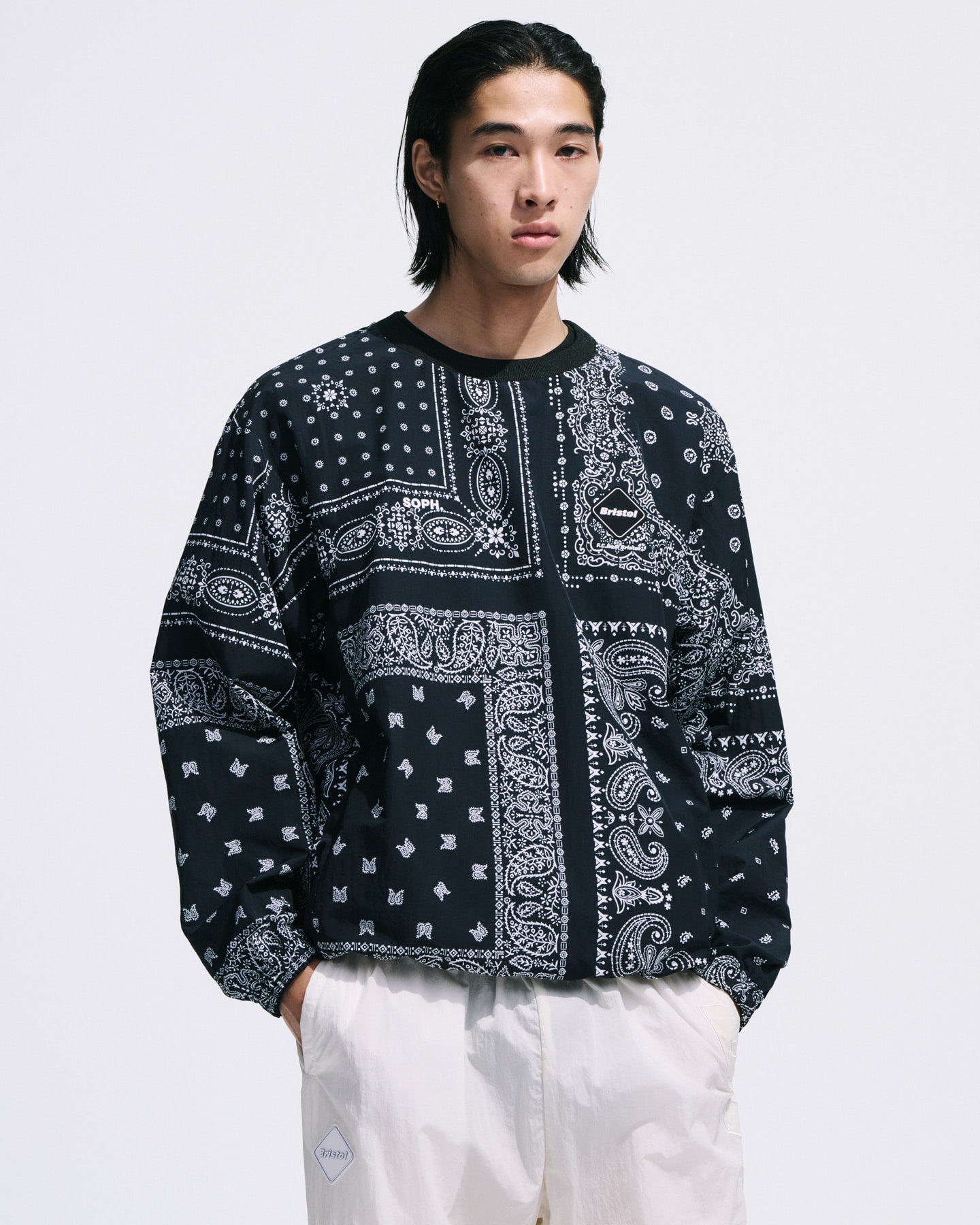 SOPH. | BANDANA NYLON PISTE(M BLACK):