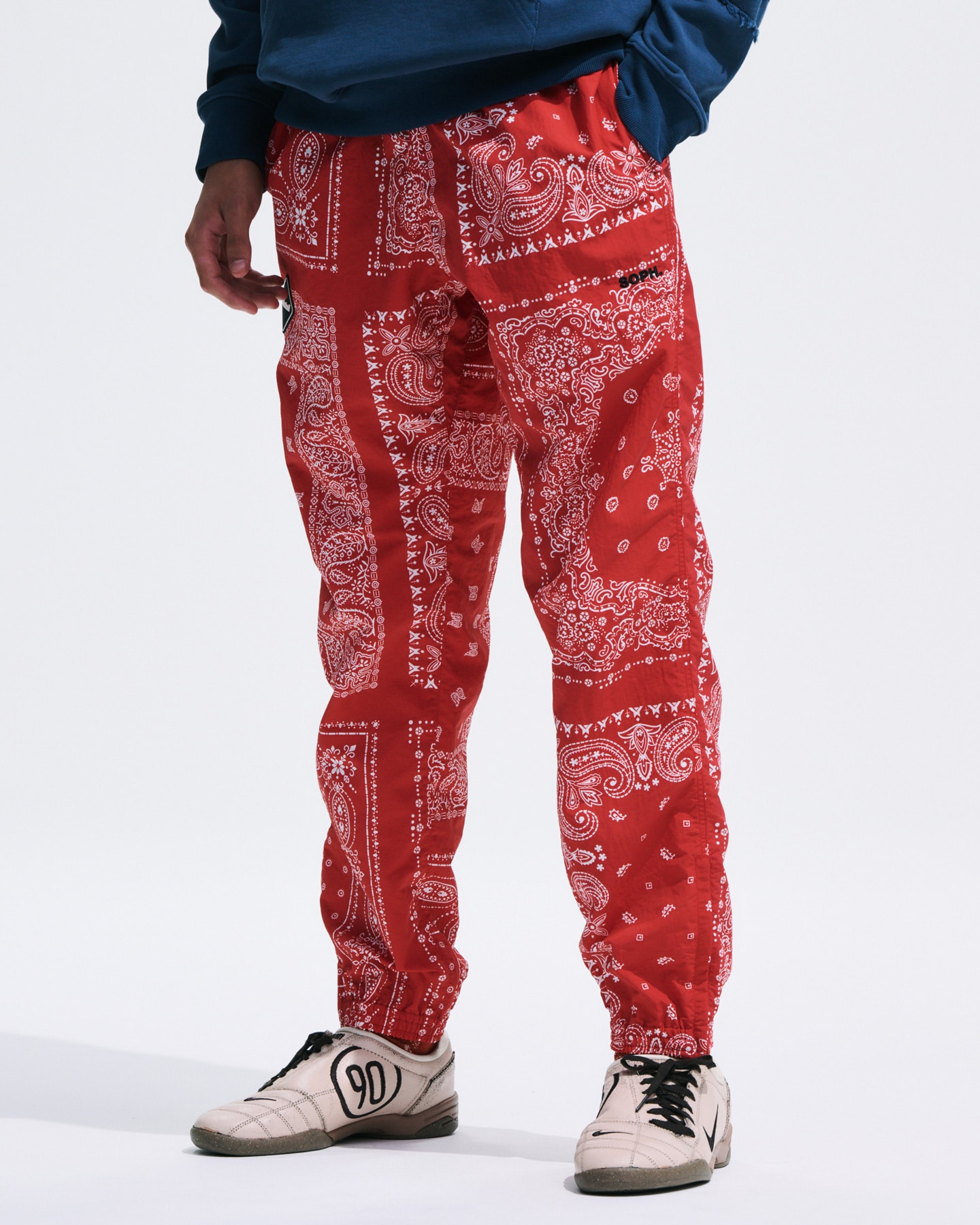 SOPH. | BANDANA NYLON EASY PANTS(M BLACK):