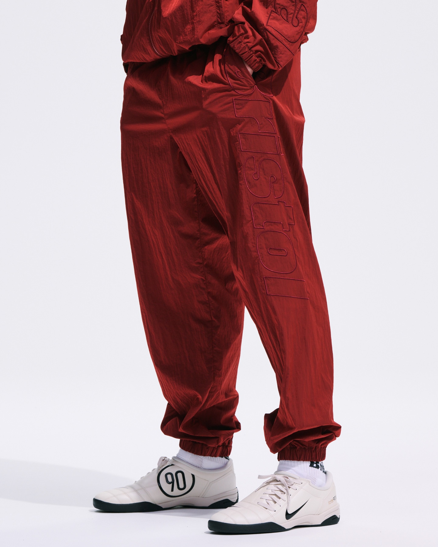 Bristol ブラック　イージーロゴナイロンパンツ SOPH. | BIG LOGO NYLON EASY PANTS(M BLACK):