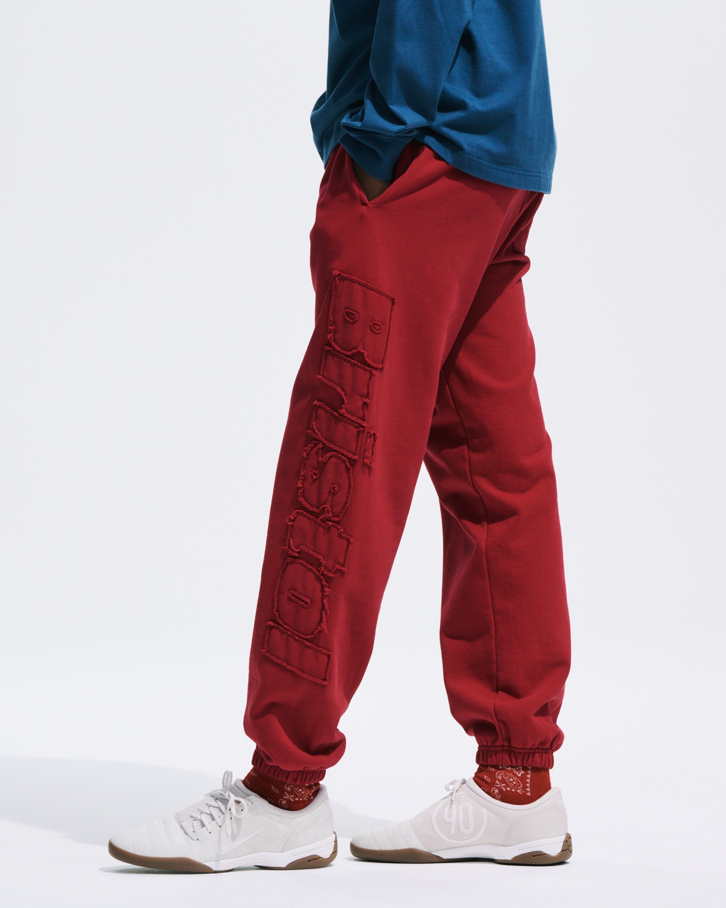 F.C.R.B. SWEAT PANTS レア 0998. Herringbone Terry Snap Button Sweats - Forest Green – ASRV